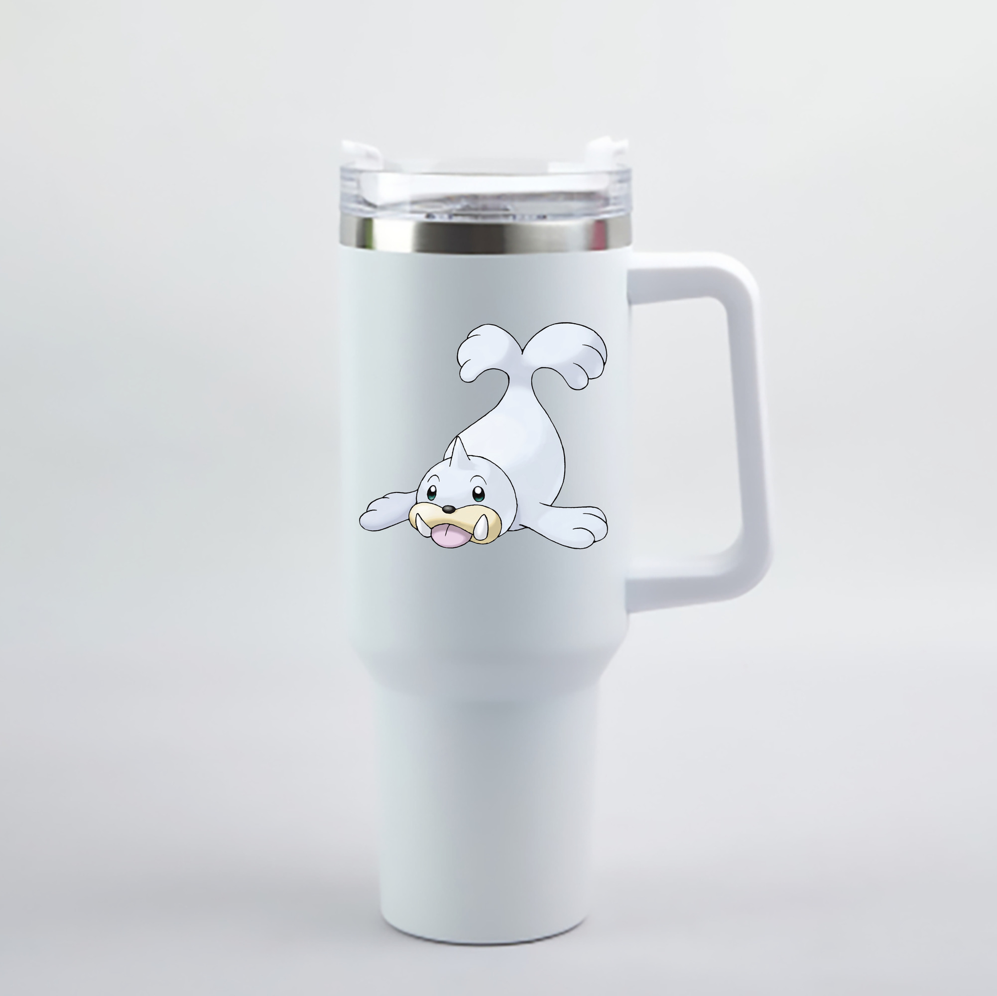（画像用） ポケットモンスター Pokémon 1200mL車用タンブラー - クリスタルステッカー（プラスチックストロー付き）