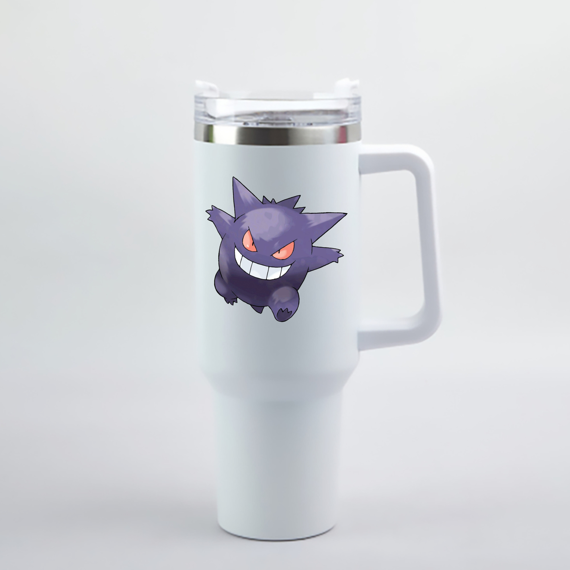 （画像用） ポケットモンスター Pokémon 1200mL車用タンブラー - クリスタルステッカー（プラスチックストロー付き）