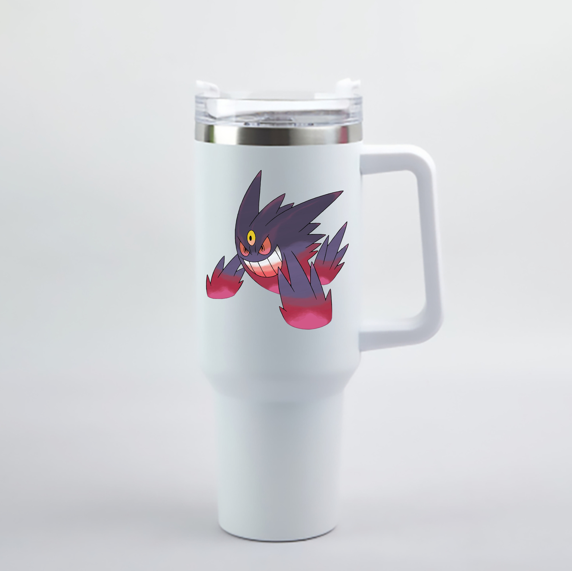 （画像用） ポケットモンスター Pokémon 1200mL車用タンブラー - クリスタルステッカー（プラスチックストロー付き）