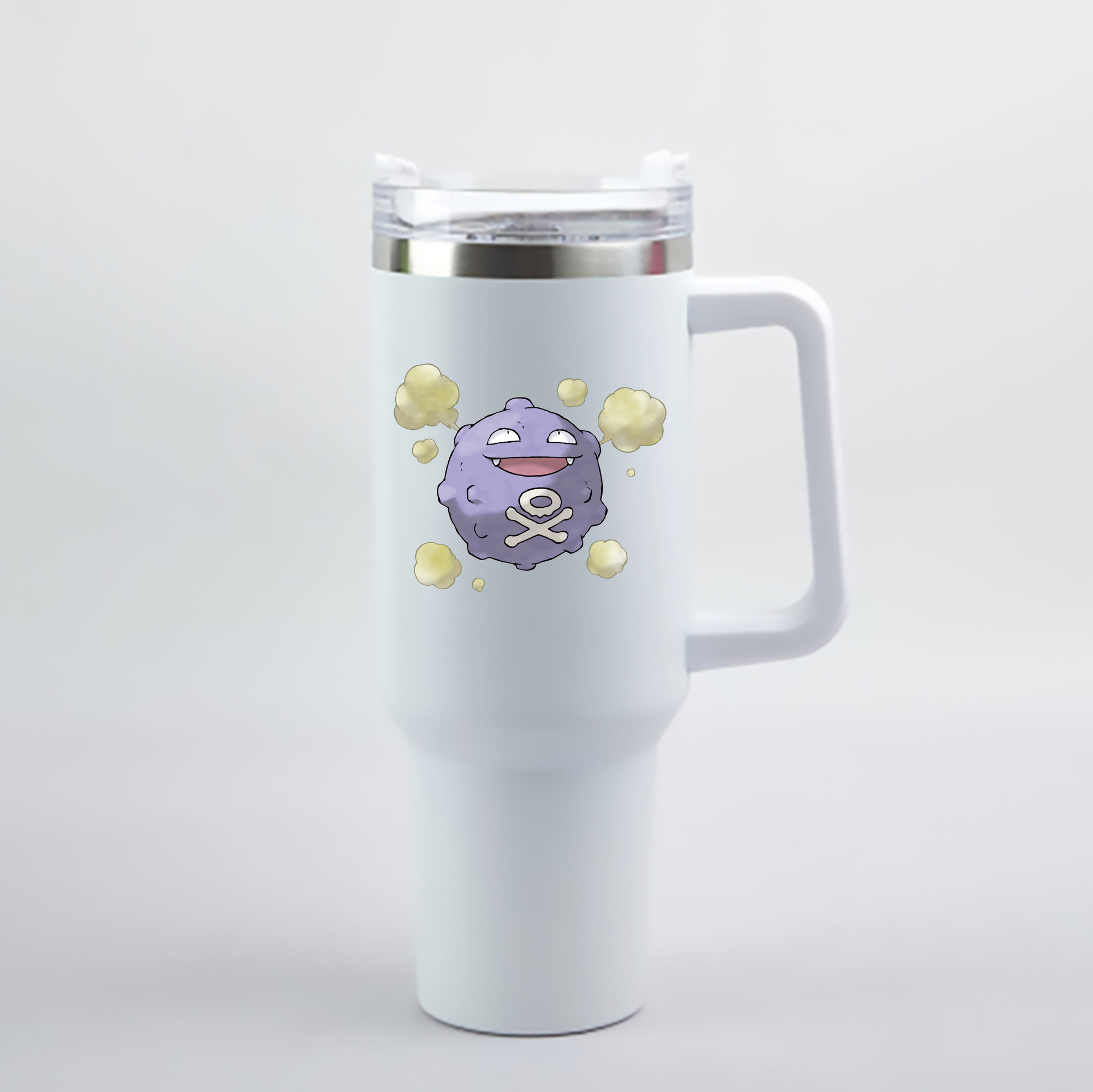 （画像用） ポケットモンスター Pokémon 1200mL車用タンブラー - クリスタルステッカー（プラスチックストロー付き）
