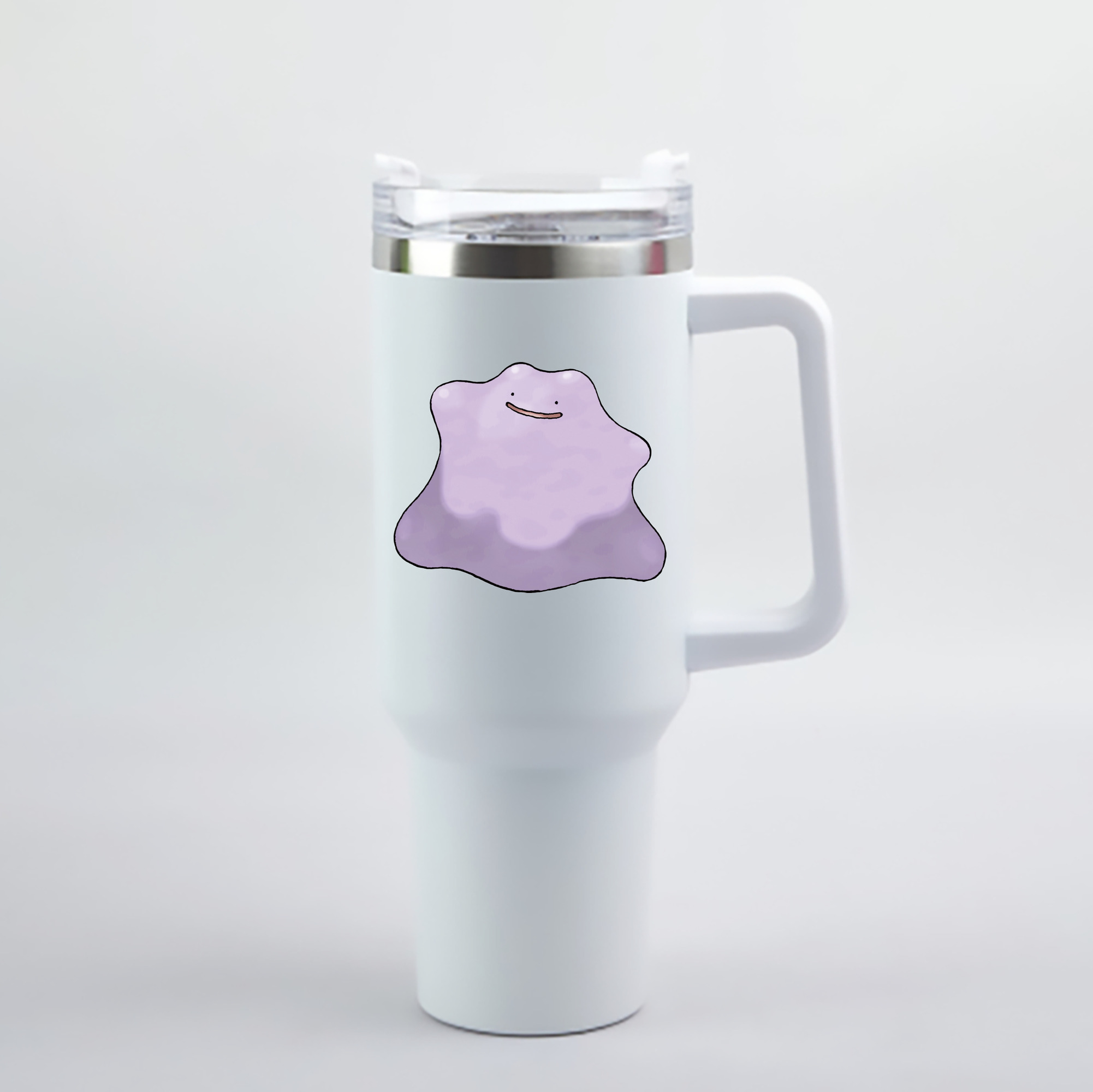 （画像用） ポケットモンスター Pokémon 1200mL車用タンブラー - クリスタルステッカー（プラスチックストロー付き）