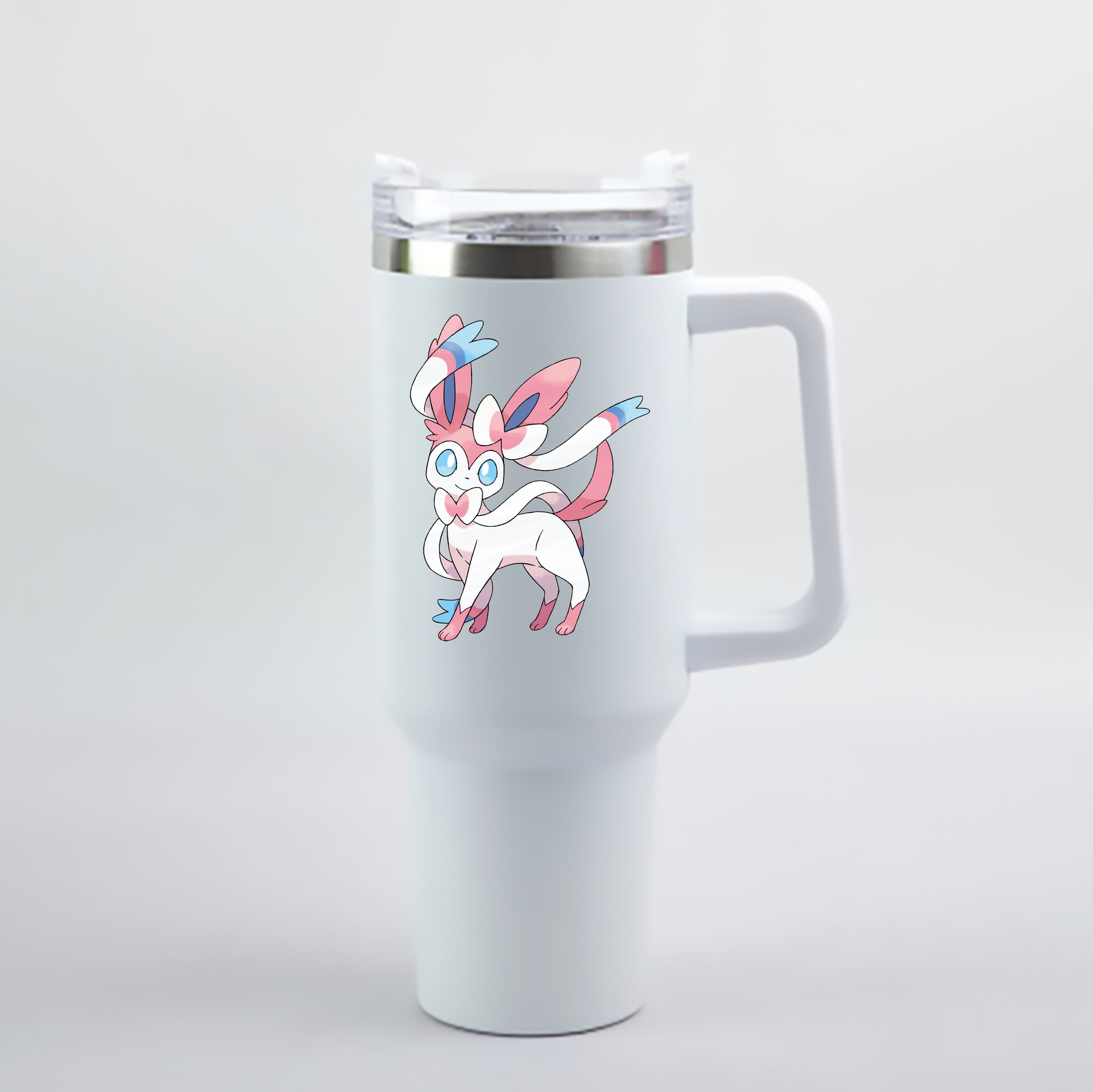 （画像用） ポケットモンスター Pokémon 1200mL車用タンブラー - クリスタルステッカー（プラスチックストロー付き）