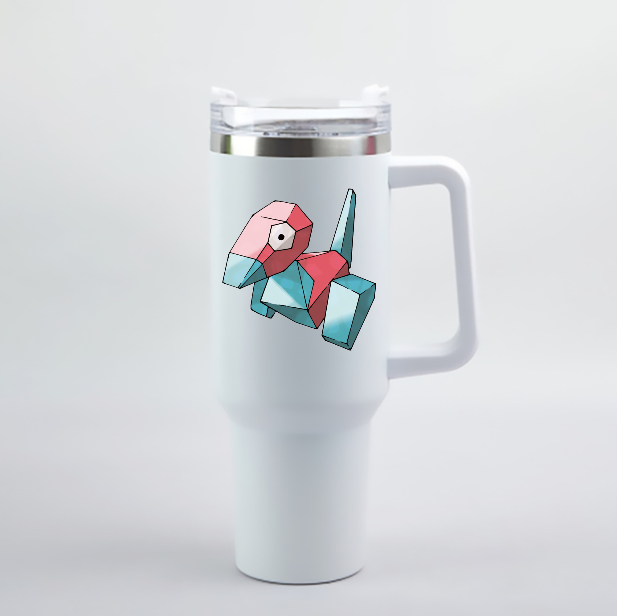 （画像用） ポケットモンスター Pokémon 1200mL車用タンブラー - クリスタルステッカー（プラスチックストロー付き）