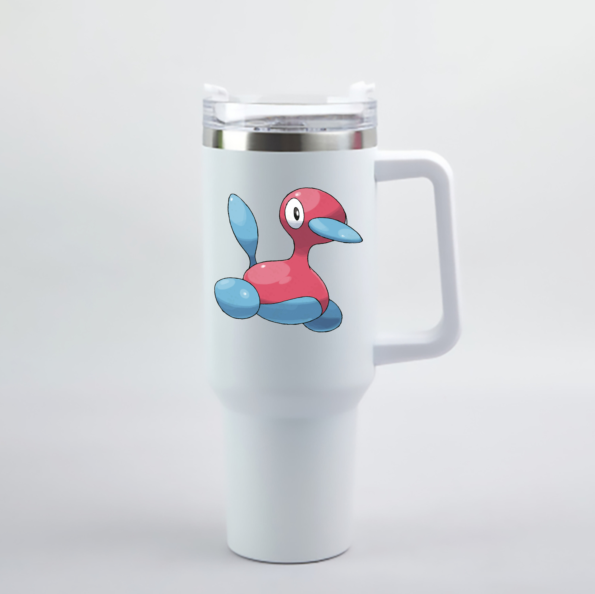 （画像用） ポケットモンスター Pokémon 1200mL車用タンブラー - クリスタルステッカー（プラスチックストロー付き）