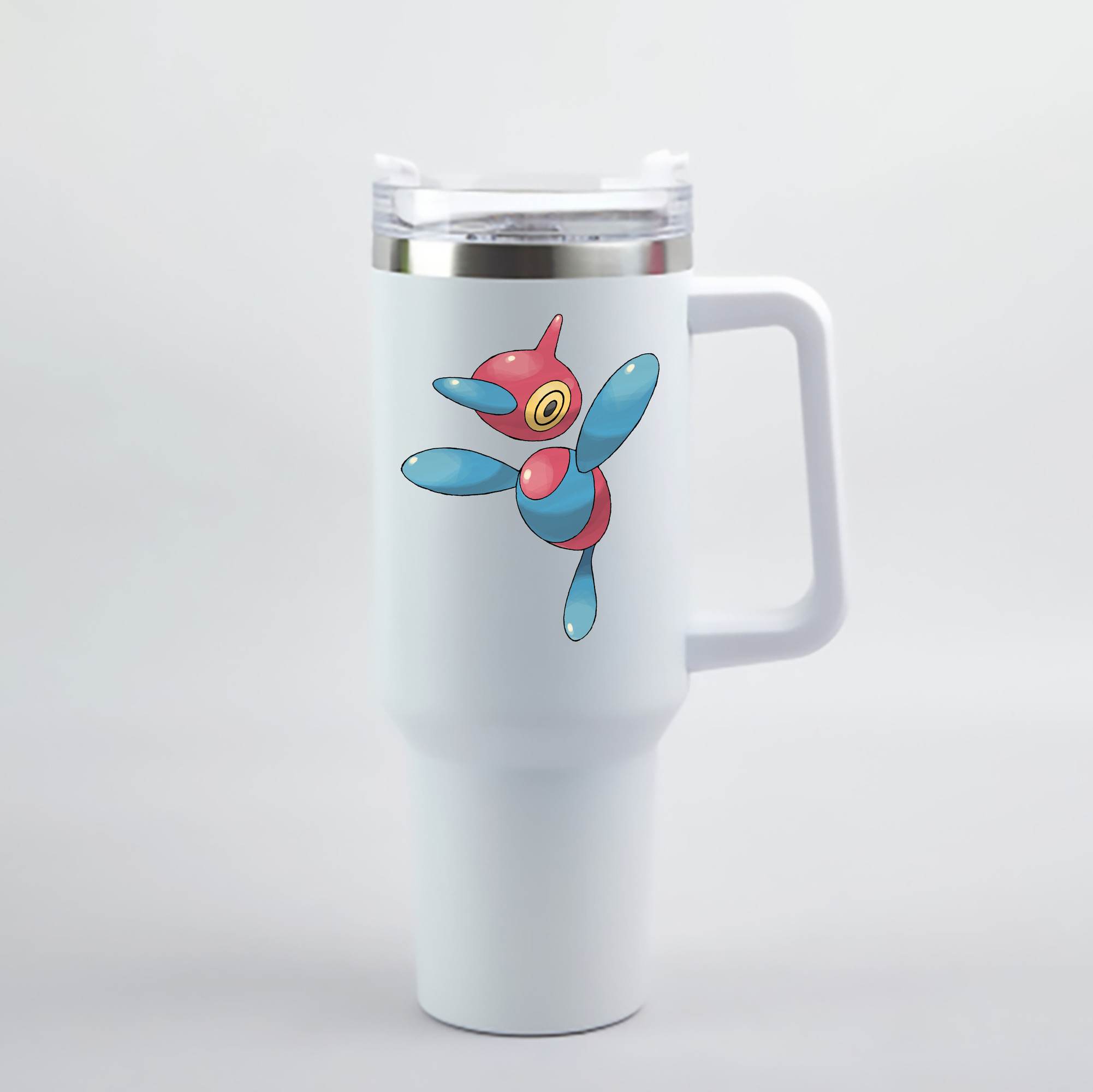 （画像用） ポケットモンスター Pokémon 1200mL車用タンブラー - クリスタルステッカー（プラスチックストロー付き）