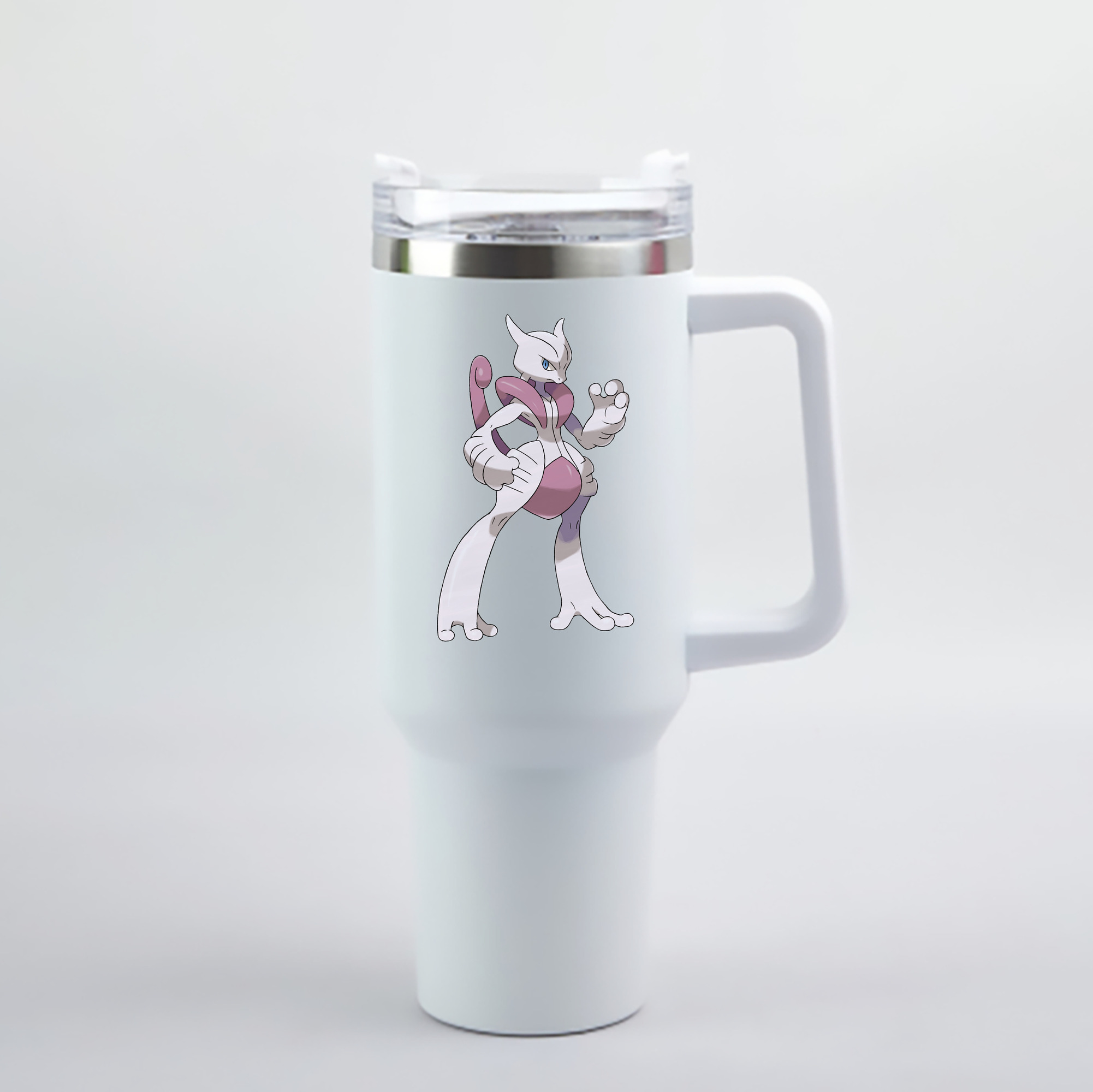 （画像用） ポケットモンスター Pokémon 1200mL車用タンブラー - クリスタルステッカー（プラスチックストロー付き）