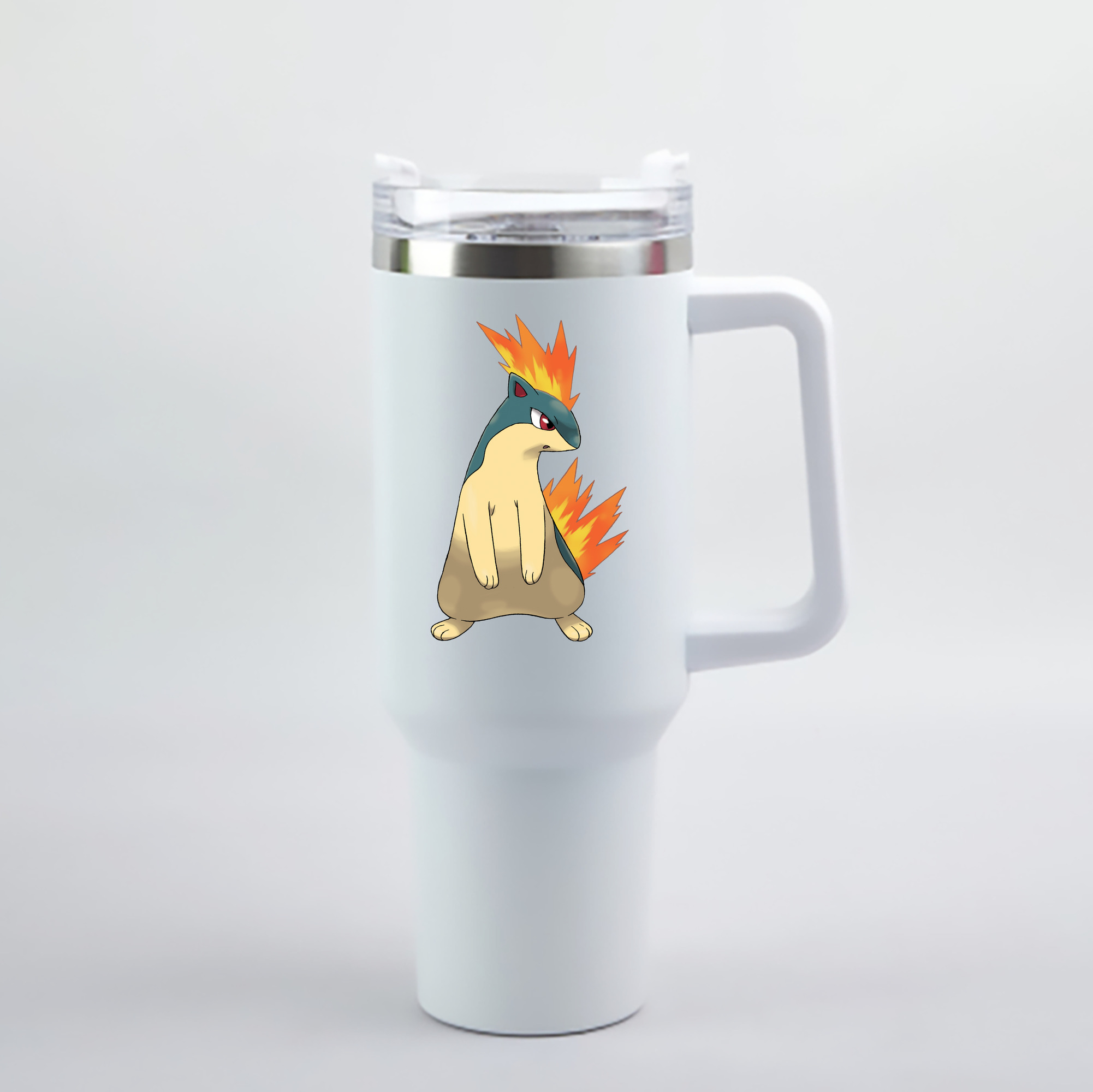 （画像用） ポケットモンスター Pokémon 1200mL車用タンブラー - クリスタルステッカー（プラスチックストロー付き）