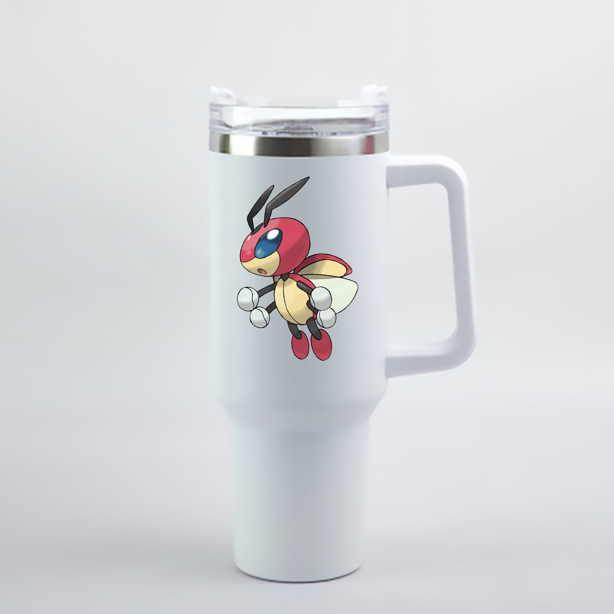 （画像用） ポケットモンスター Pokémon 1200mL車用タンブラー - クリスタルステッカー（プラスチックストロー付き）