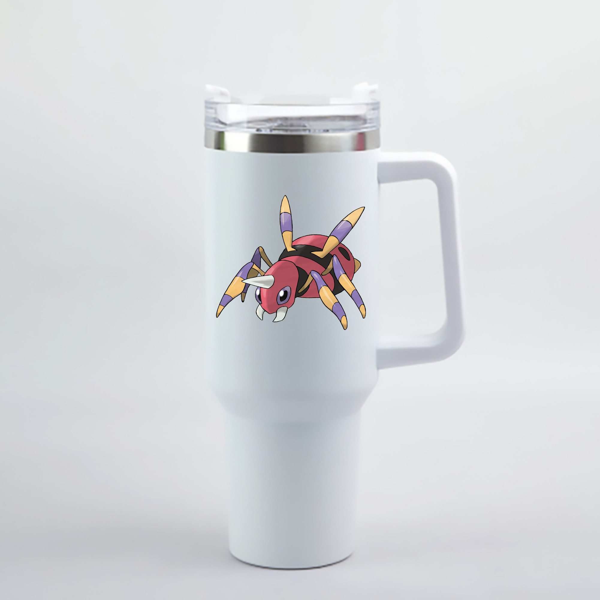 （画像用） ポケットモンスター Pokémon 1200mL車用タンブラー - クリスタルステッカー（プラスチックストロー付き）