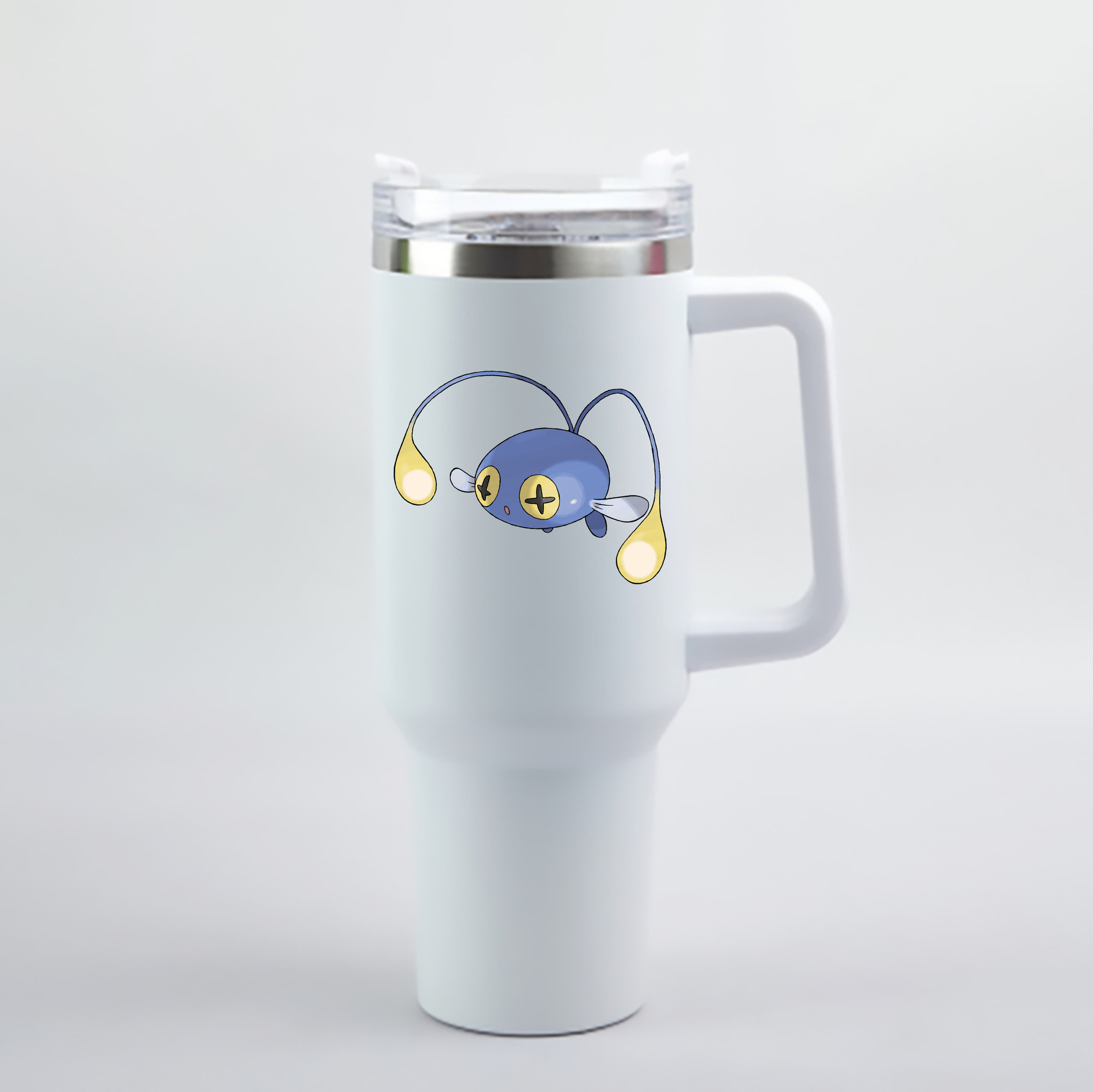 （画像用） ポケットモンスター Pokémon 1200mL車用タンブラー - クリスタルステッカー（プラスチックストロー付き）