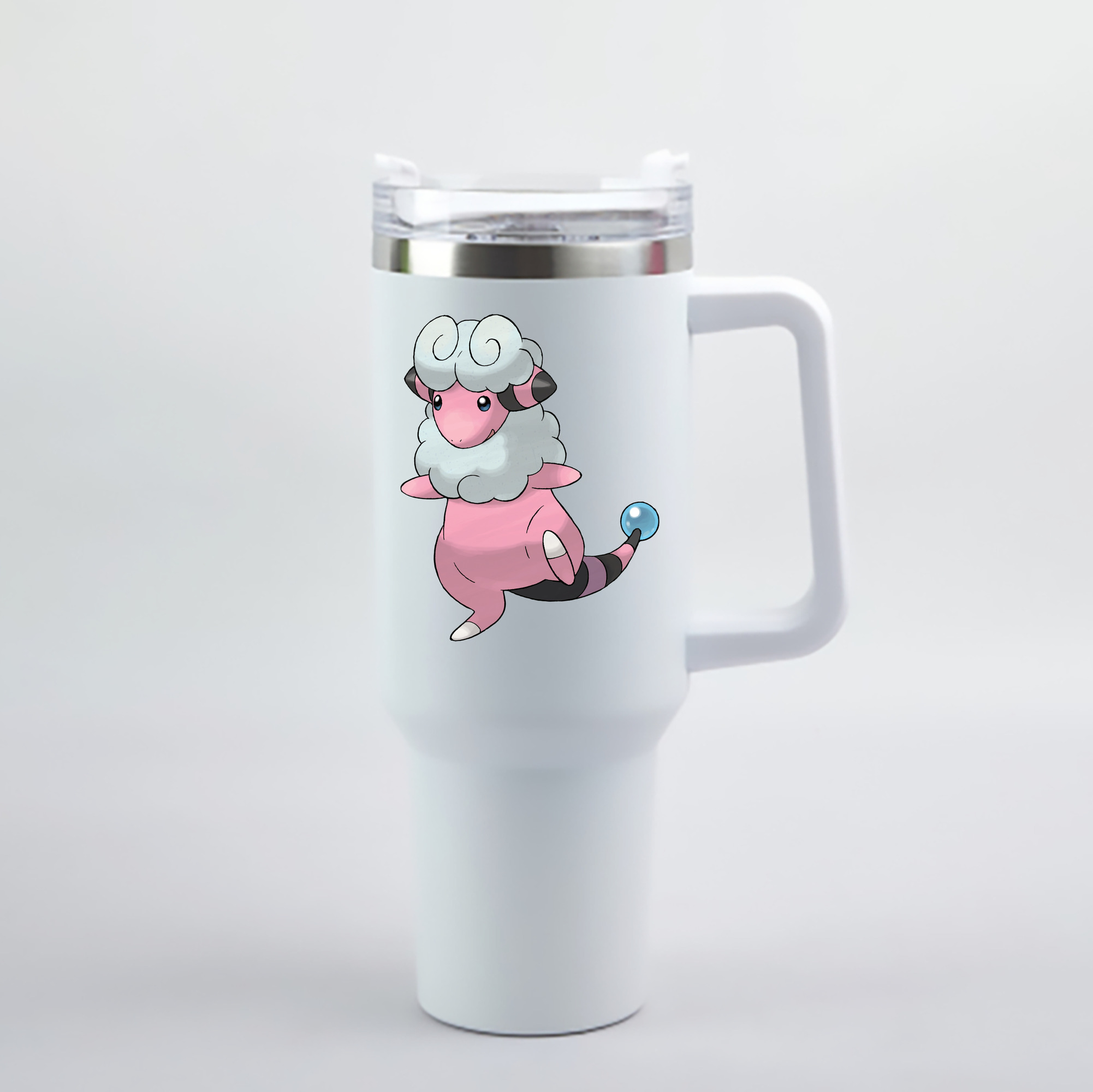 （画像用） ポケットモンスター Pokémon 1200mL車用タンブラー - クリスタルステッカー（プラスチックストロー付き）