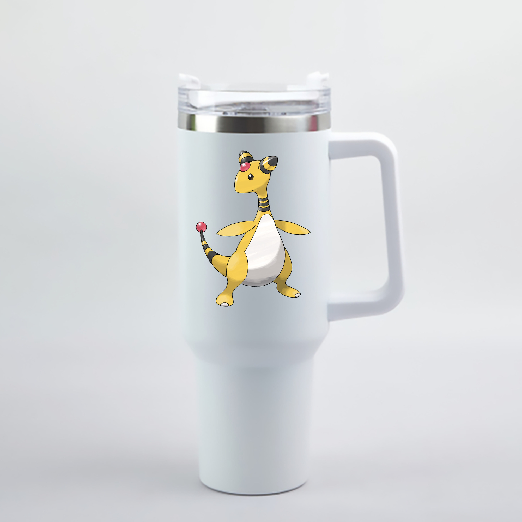 （画像用） ポケットモンスター Pokémon 1200mL車用タンブラー - クリスタルステッカー（プラスチックストロー付き）