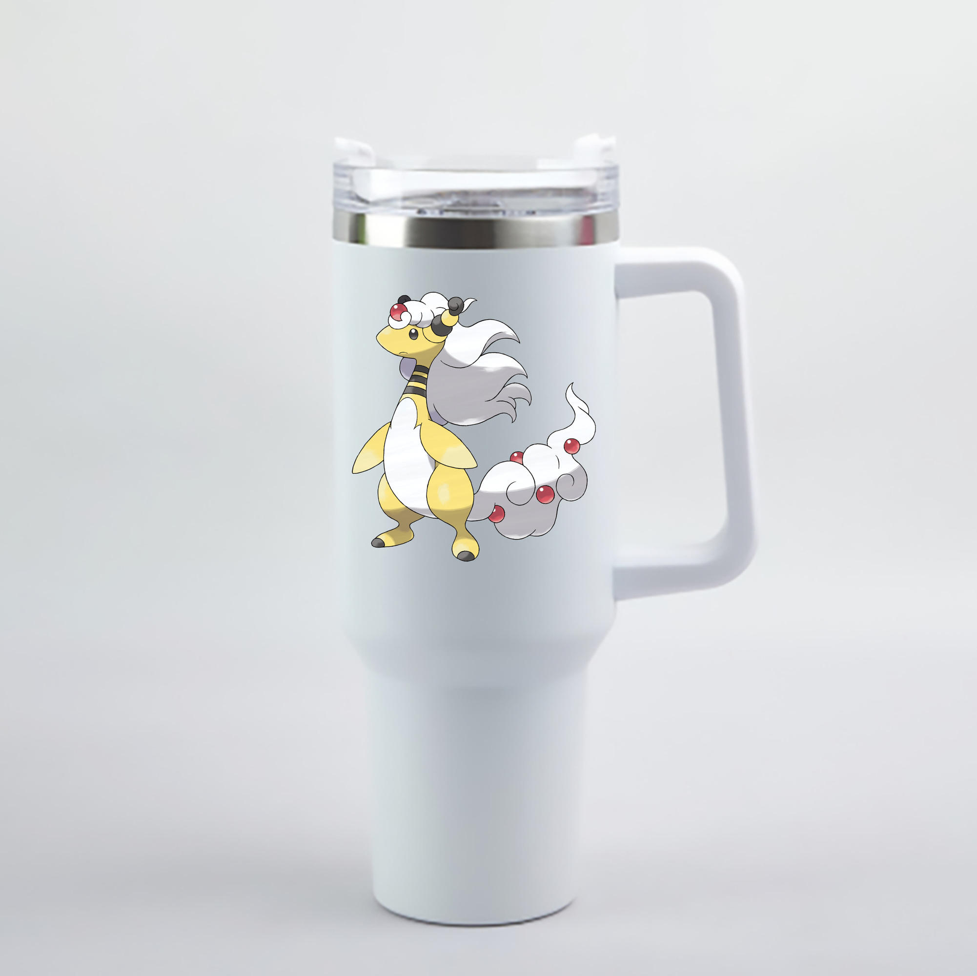 （画像用） ポケットモンスター Pokémon 1200mL車用タンブラー - クリスタルステッカー（プラスチックストロー付き）