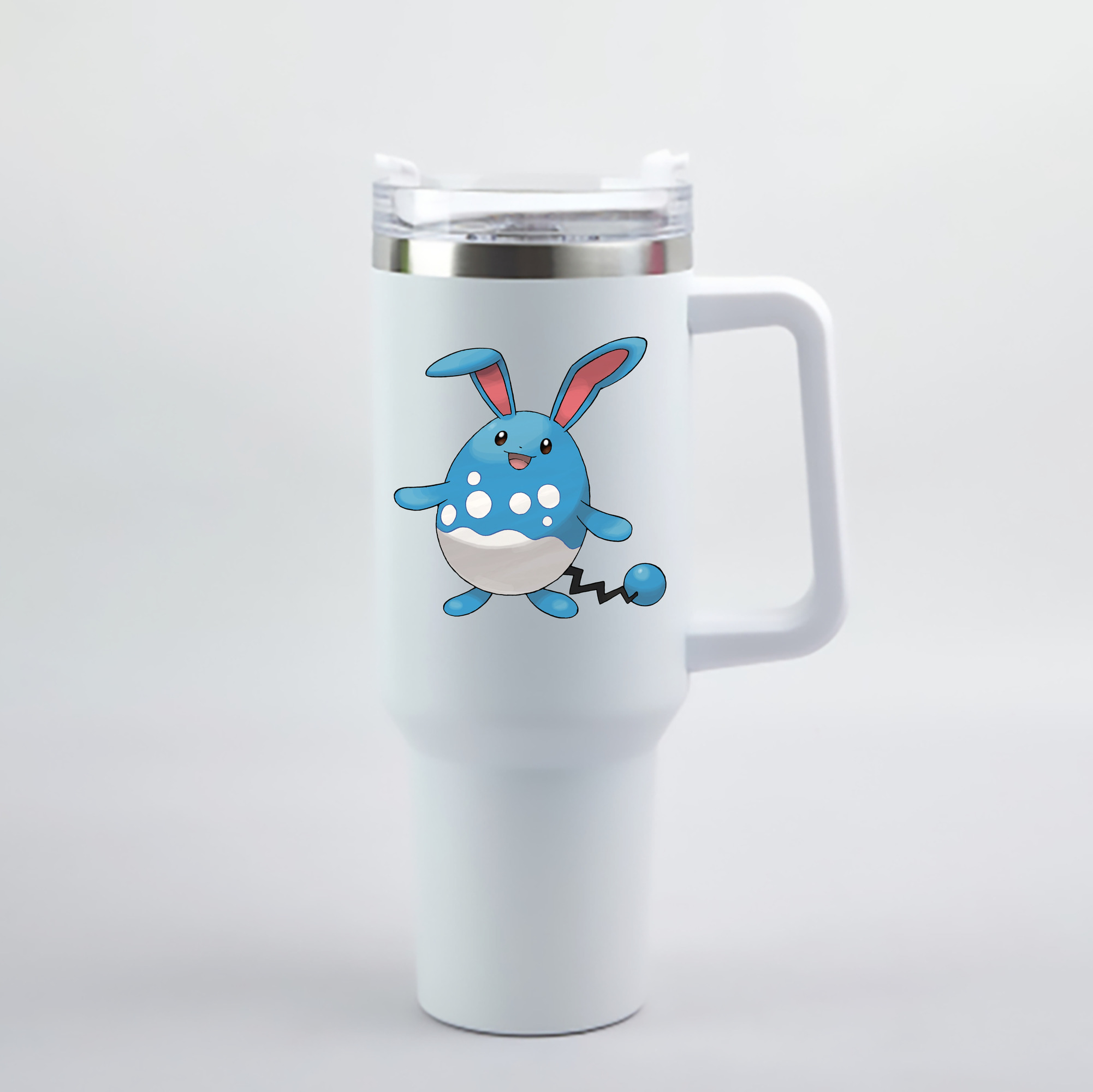 （画像用） ポケットモンスター Pokémon 1200mL車用タンブラー - クリスタルステッカー（プラスチックストロー付き）