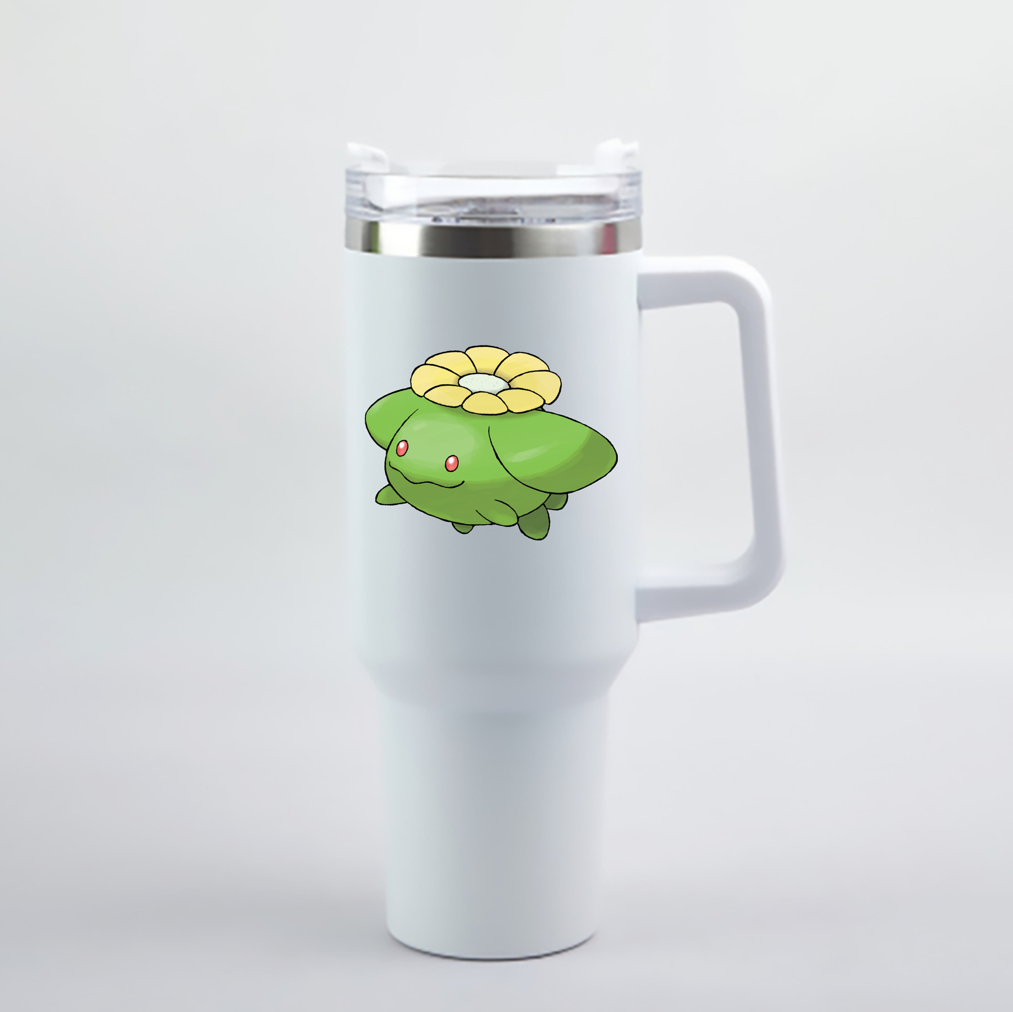 （画像用） ポケットモンスター Pokémon 1200mL車用タンブラー - クリスタルステッカー（プラスチックストロー付き）