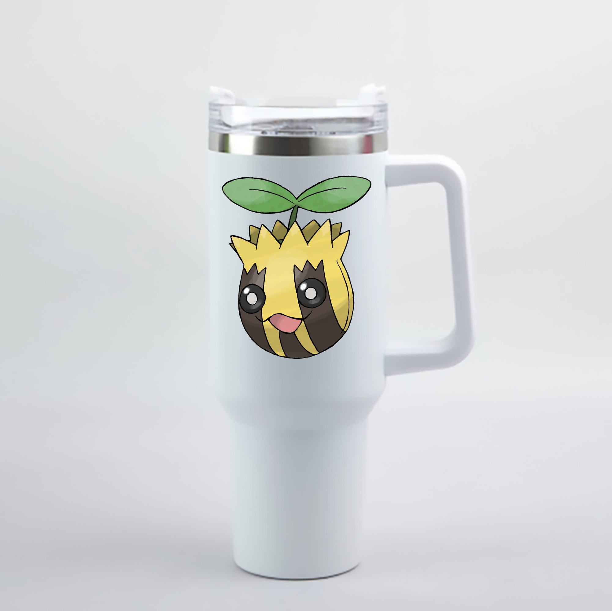 （画像用） ポケットモンスター Pokémon 1200mL車用タンブラー - クリスタルステッカー（プラスチックストロー付き）