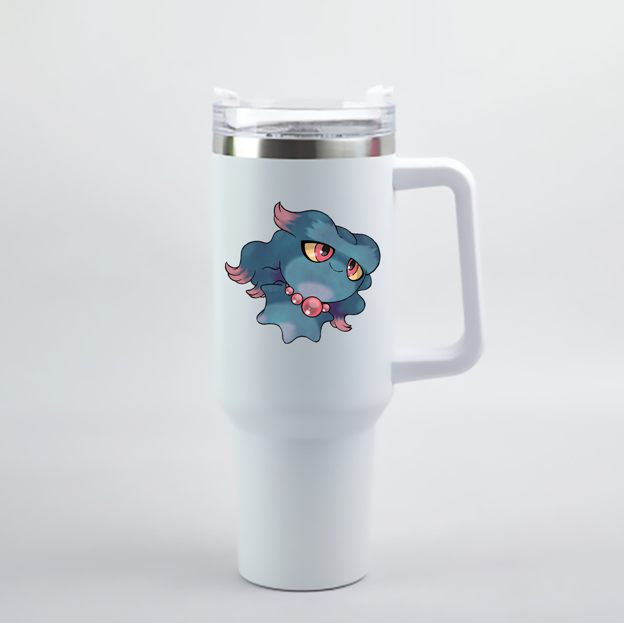 （画像用） ポケットモンスター Pokémon 1200mL車用タンブラー - クリスタルステッカー（プラスチックストロー付き）