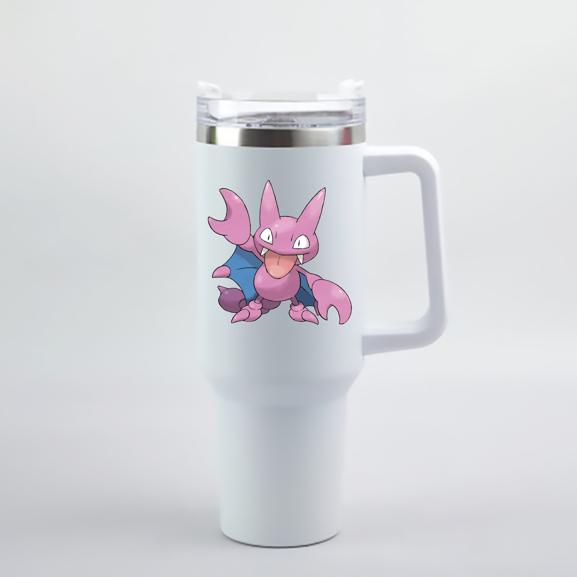 （画像用） ポケットモンスター Pokémon 1200mL車用タンブラー - クリスタルステッカー（プラスチックストロー付き）
