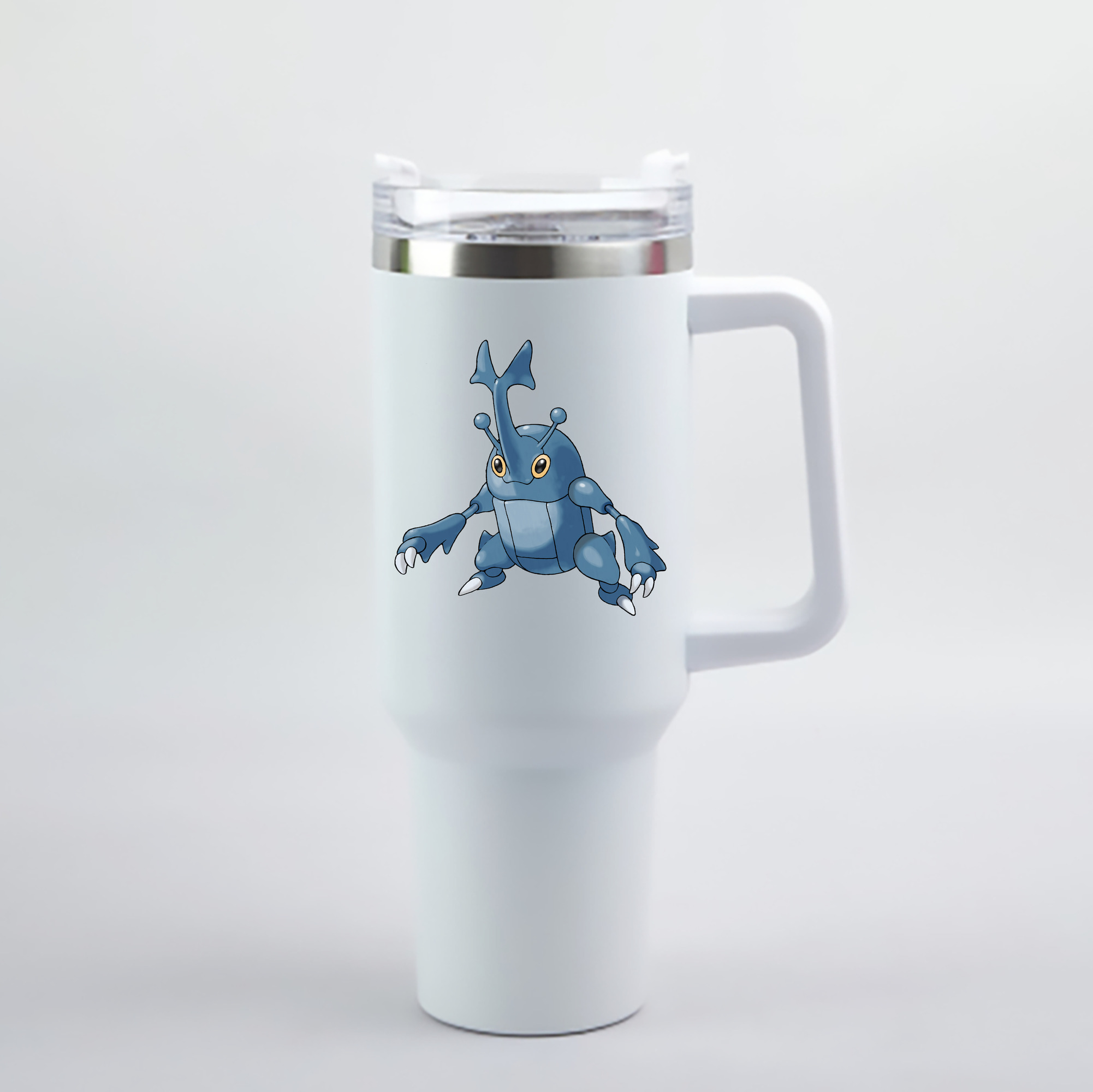 （画像用） ポケットモンスター Pokémon 1200mL車用タンブラー - クリスタルステッカー（プラスチックストロー付き）