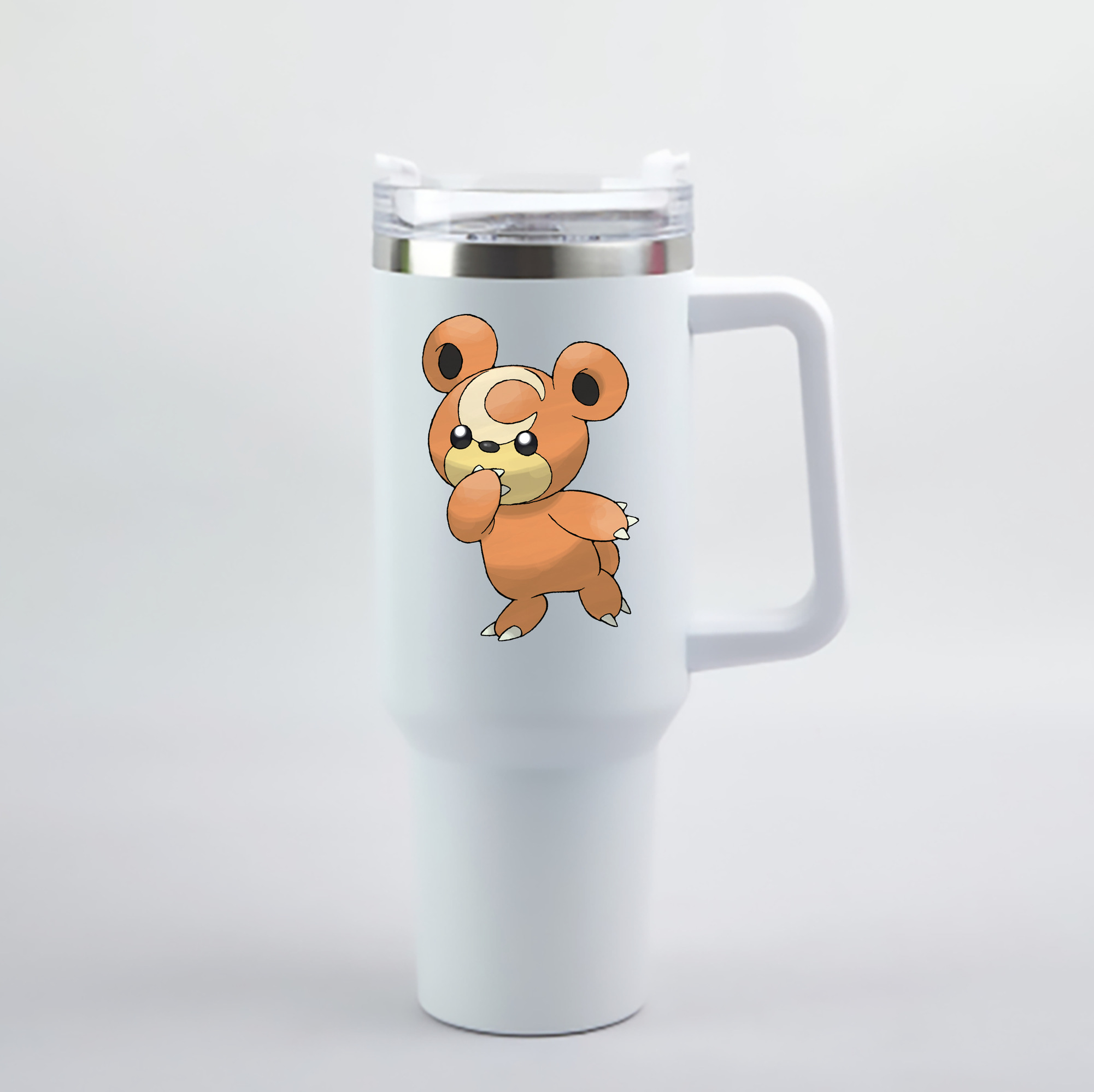 （画像用） ポケットモンスター Pokémon 1200mL車用タンブラー - クリスタルステッカー（プラスチックストロー付き）