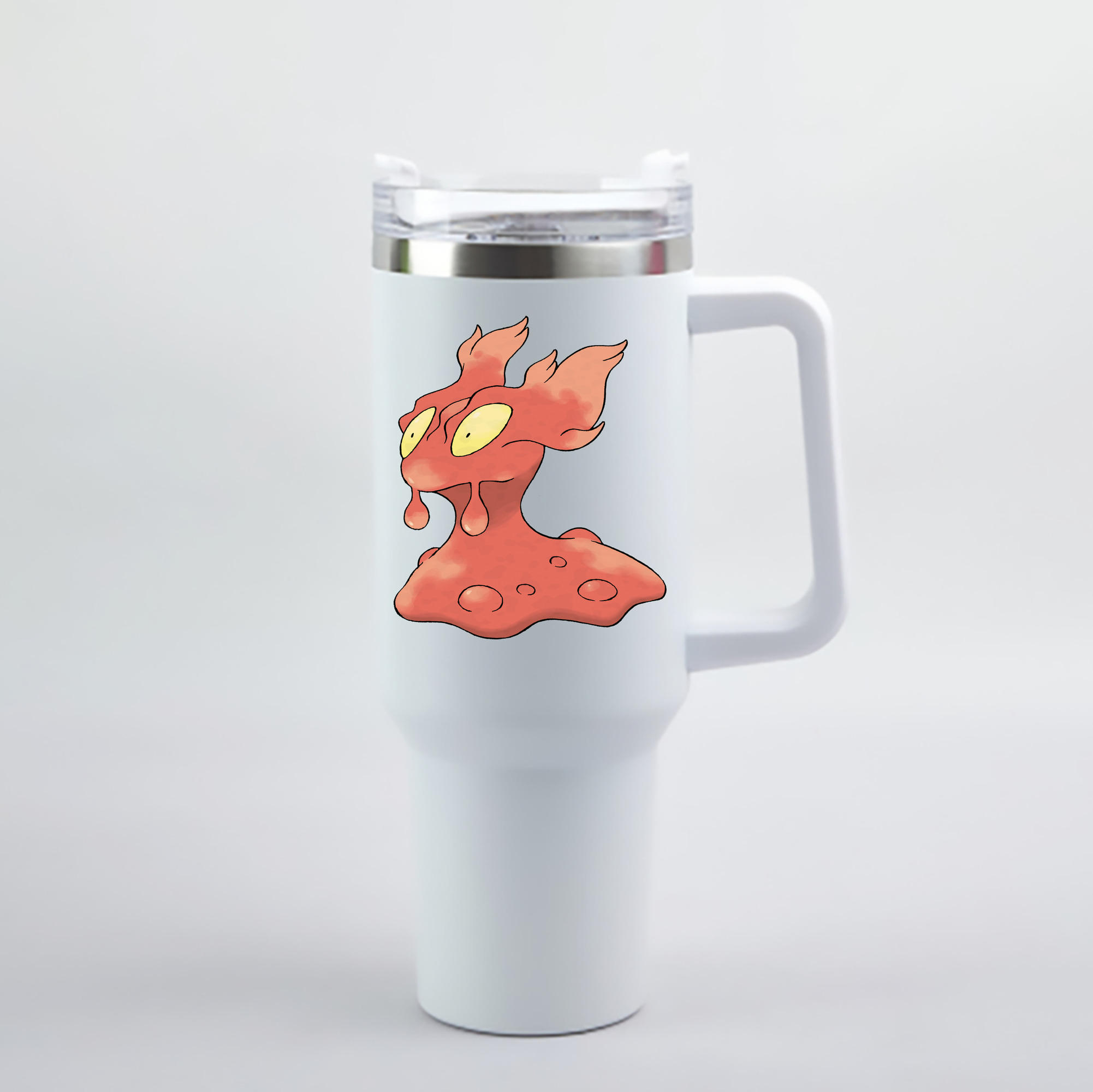 （画像用） ポケットモンスター Pokémon 1200mL車用タンブラー - クリスタルステッカー（プラスチックストロー付き）