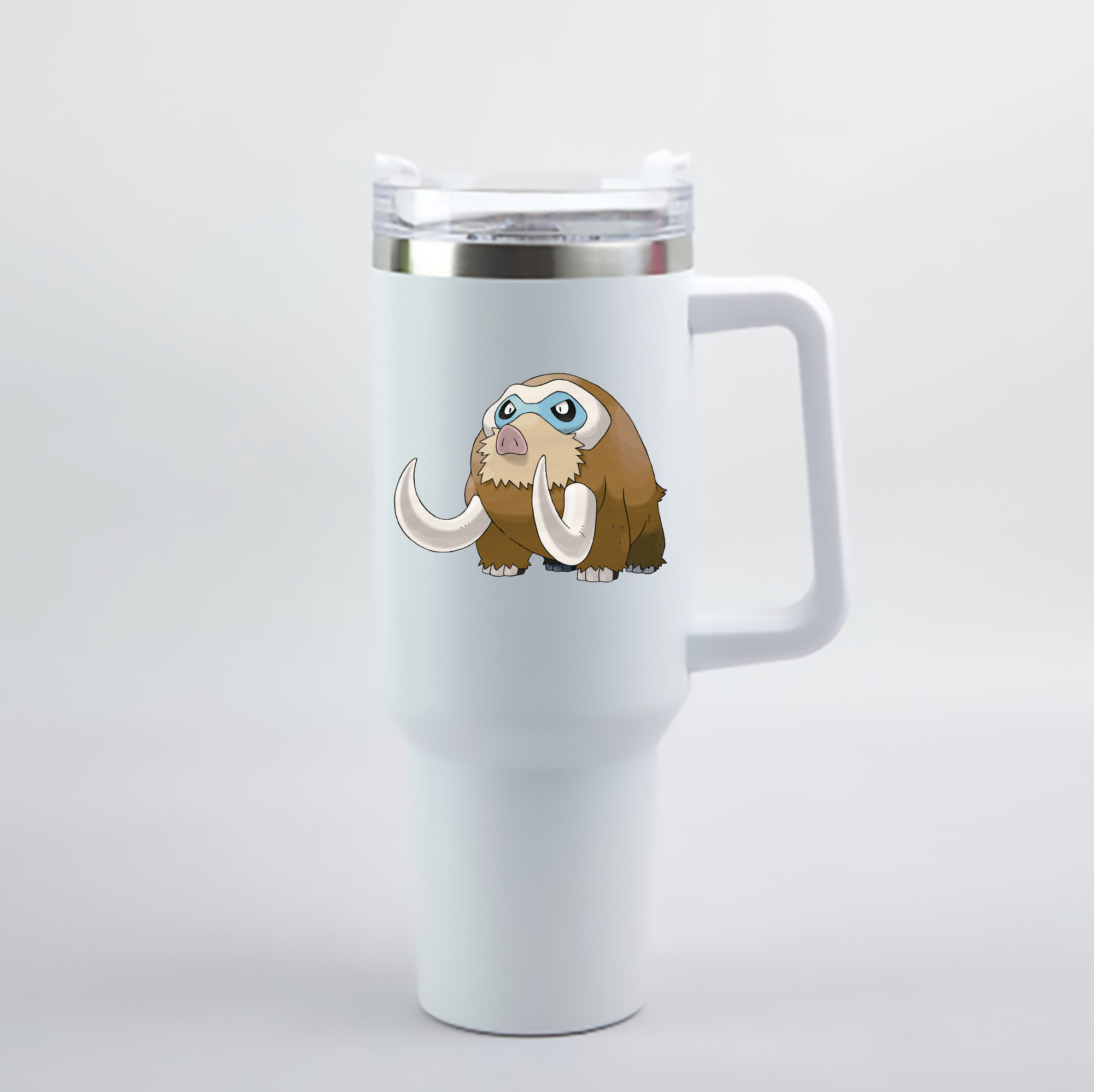 （画像用） ポケットモンスター Pokémon 1200mL車用タンブラー - クリスタルステッカー（プラスチックストロー付き）