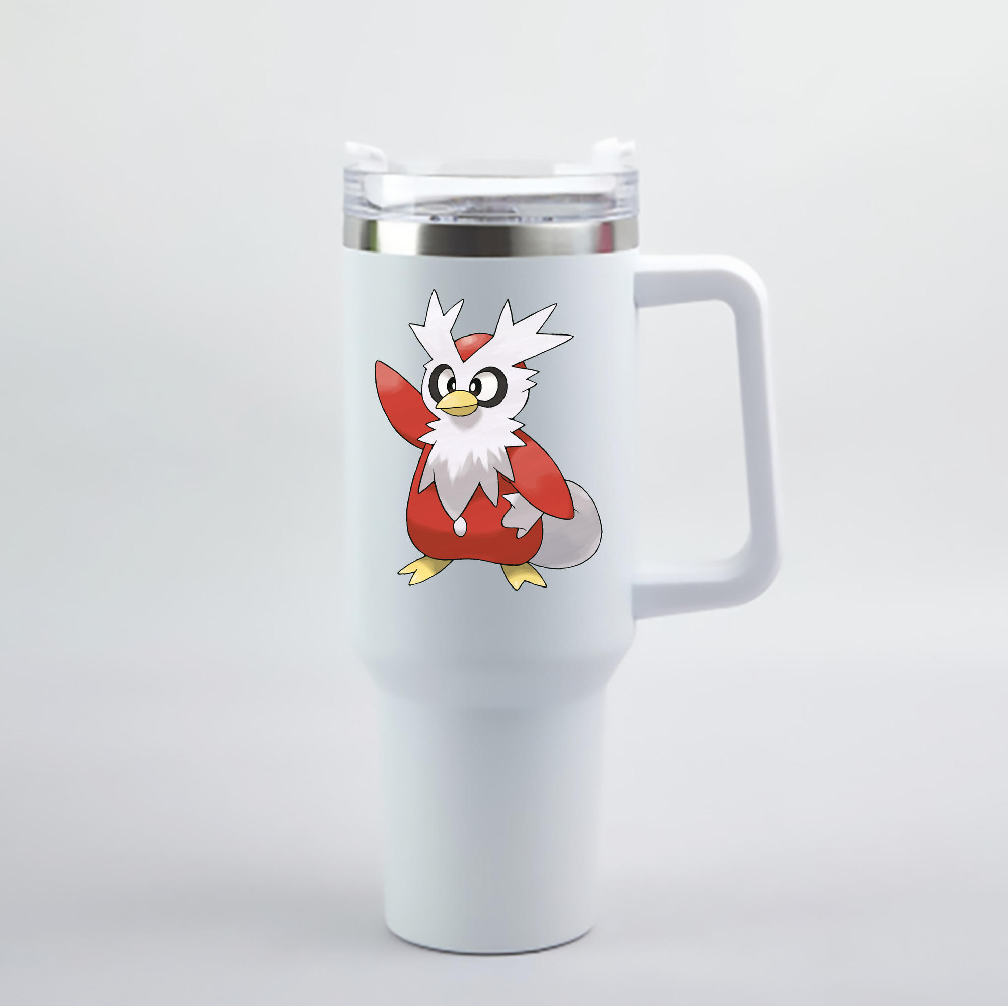 （画像用） ポケットモンスター Pokémon 1200mL車用タンブラー - クリスタルステッカー（プラスチックストロー付き）