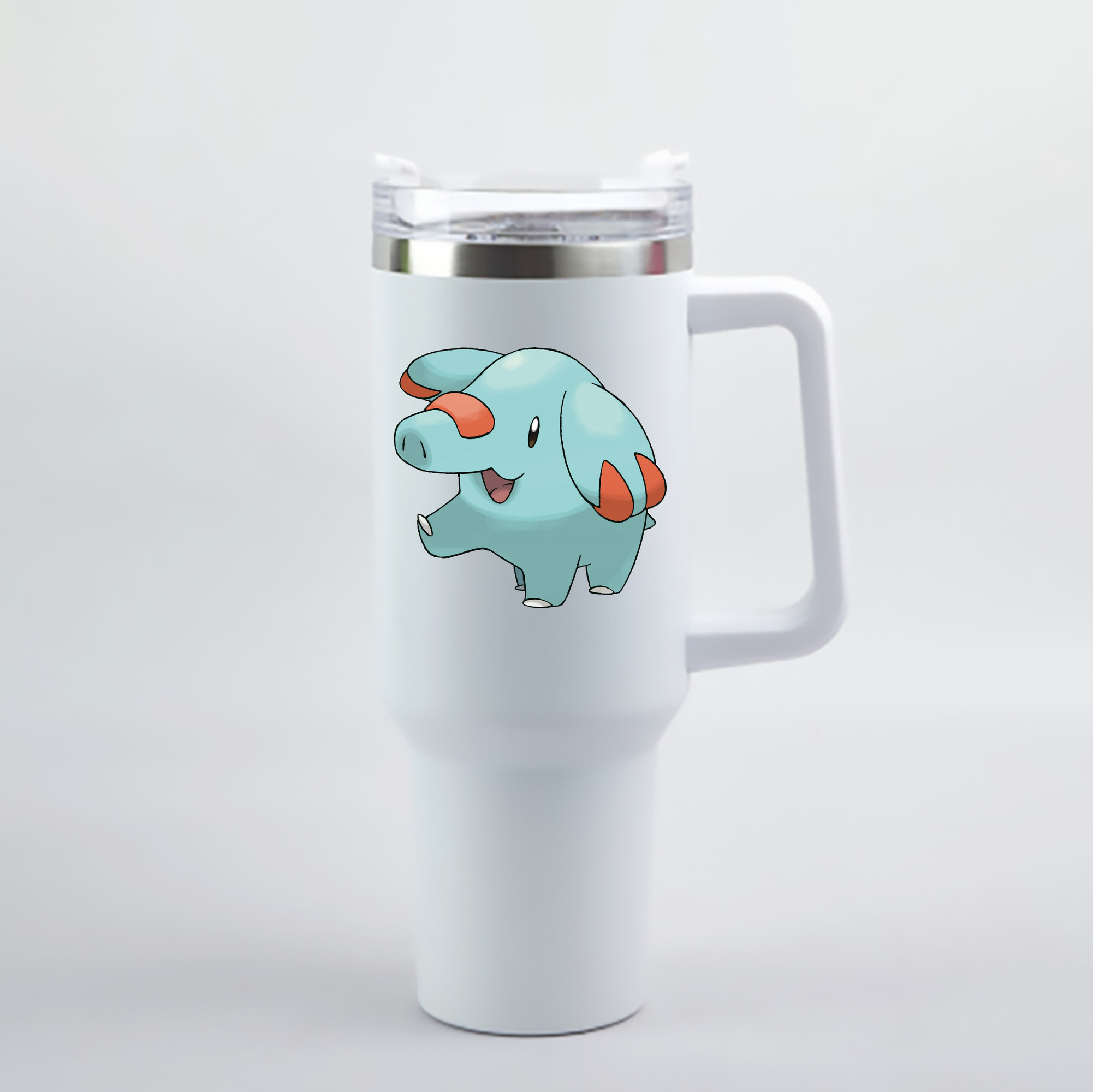 （画像用） ポケットモンスター Pokémon 1200mL車用タンブラー - クリスタルステッカー（プラスチックストロー付き）