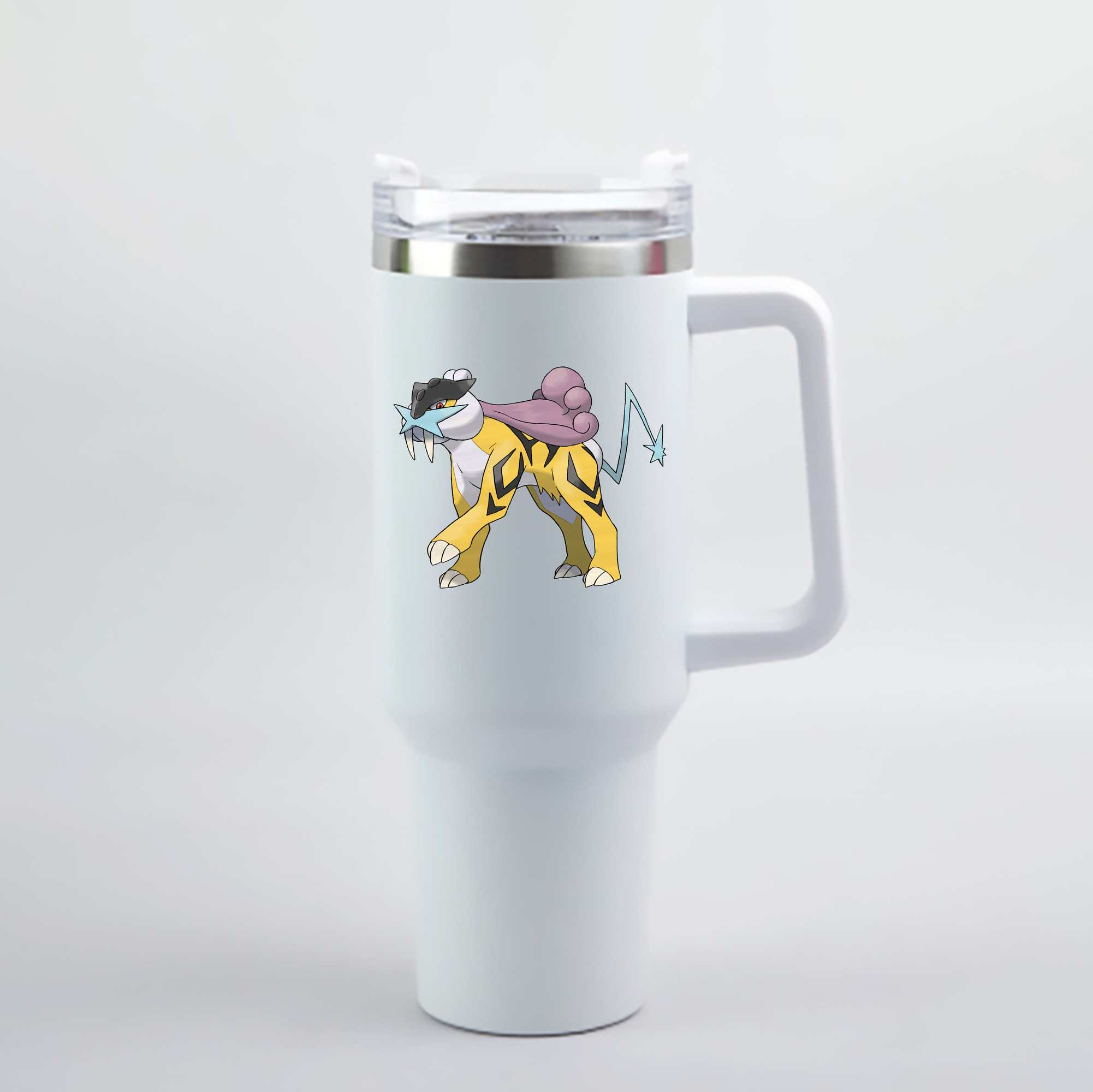 （画像用） ポケットモンスター Pokémon 1200mL車用タンブラー - クリスタルステッカー（プラスチックストロー付き）