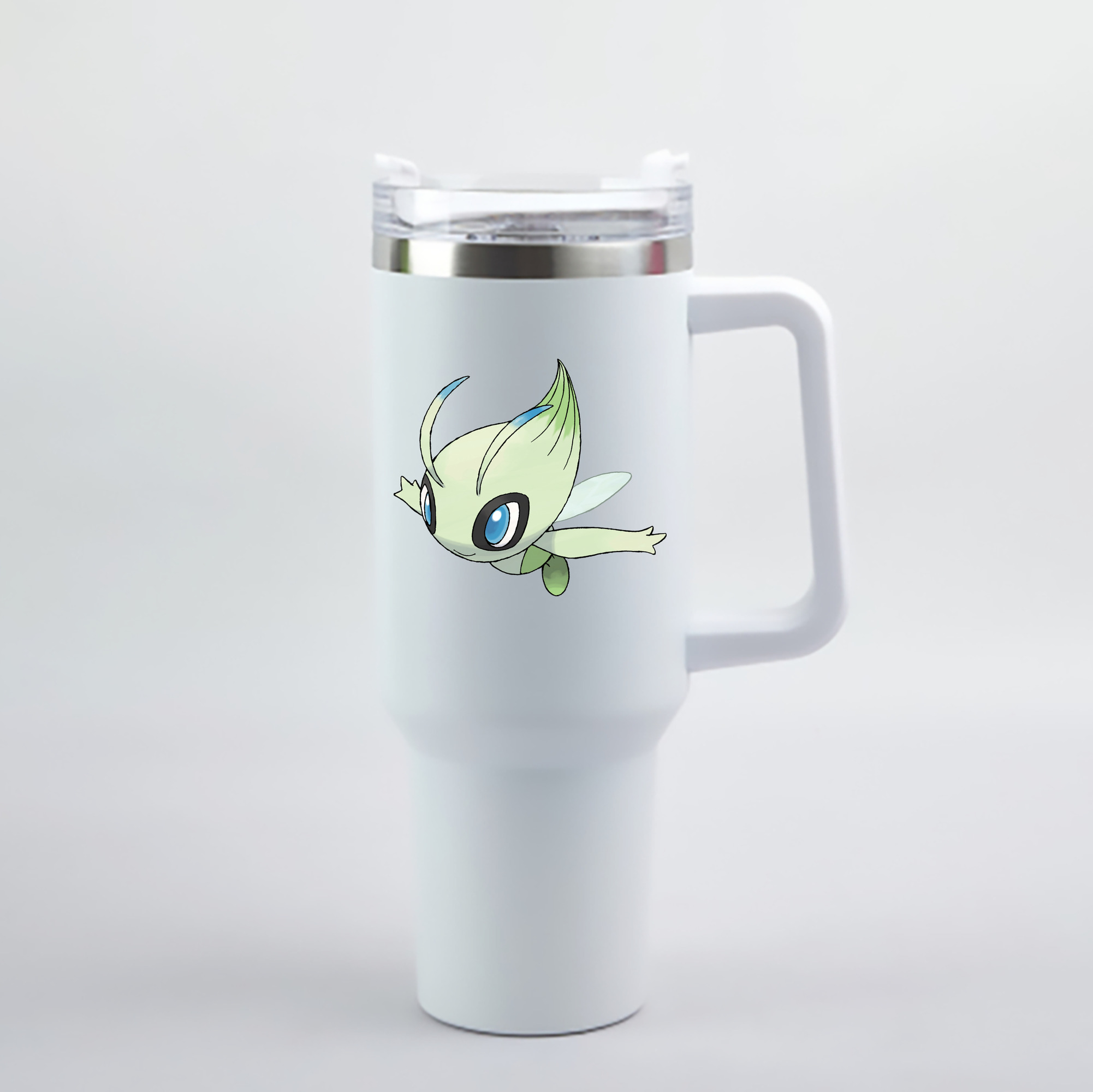 （画像用） ポケットモンスター Pokémon 1200mL車用タンブラー - クリスタルステッカー（プラスチックストロー付き）