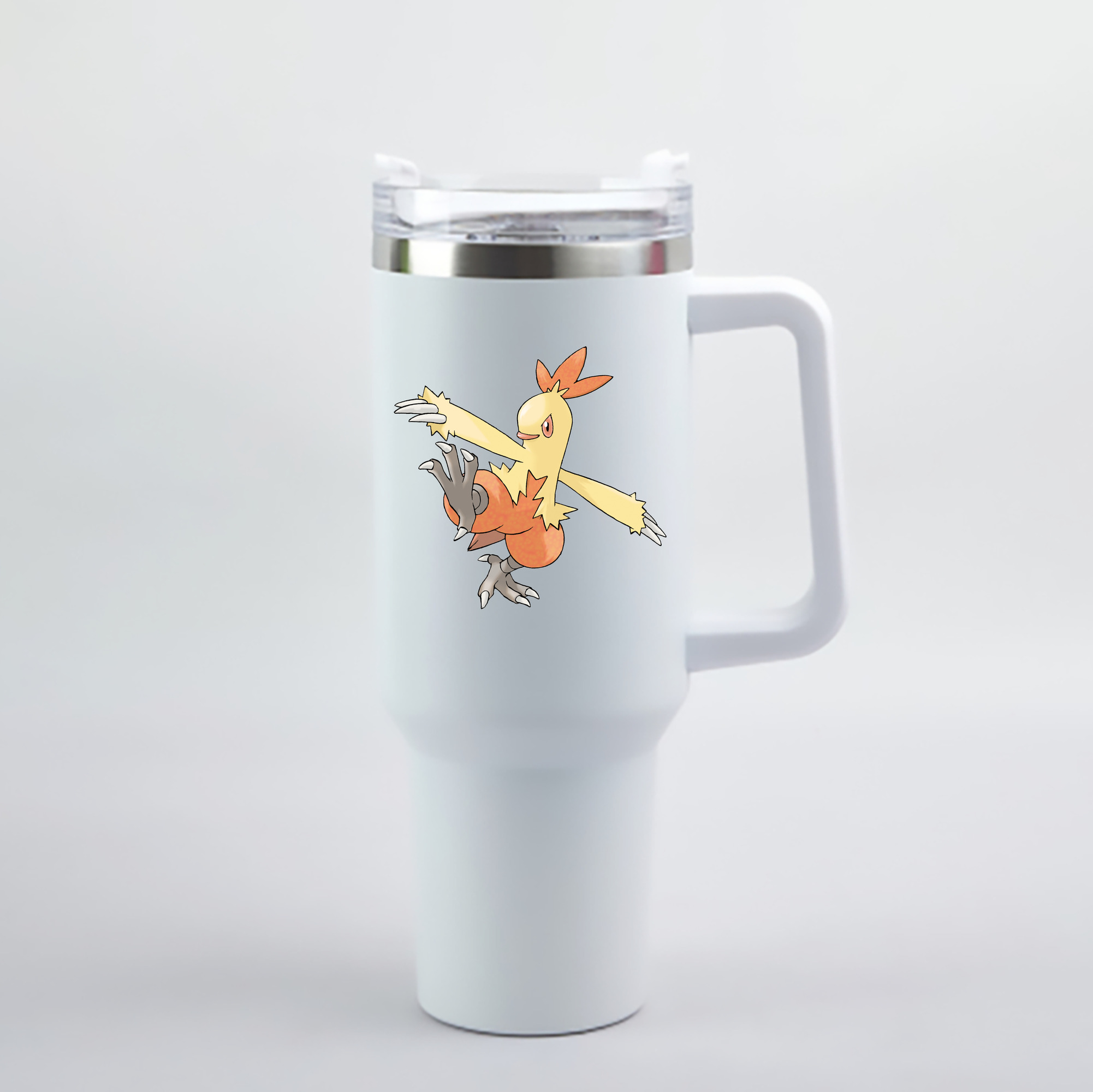 （画像用） ポケットモンスター Pokémon 1200mL車用タンブラー - クリスタルステッカー（プラスチックストロー付き）