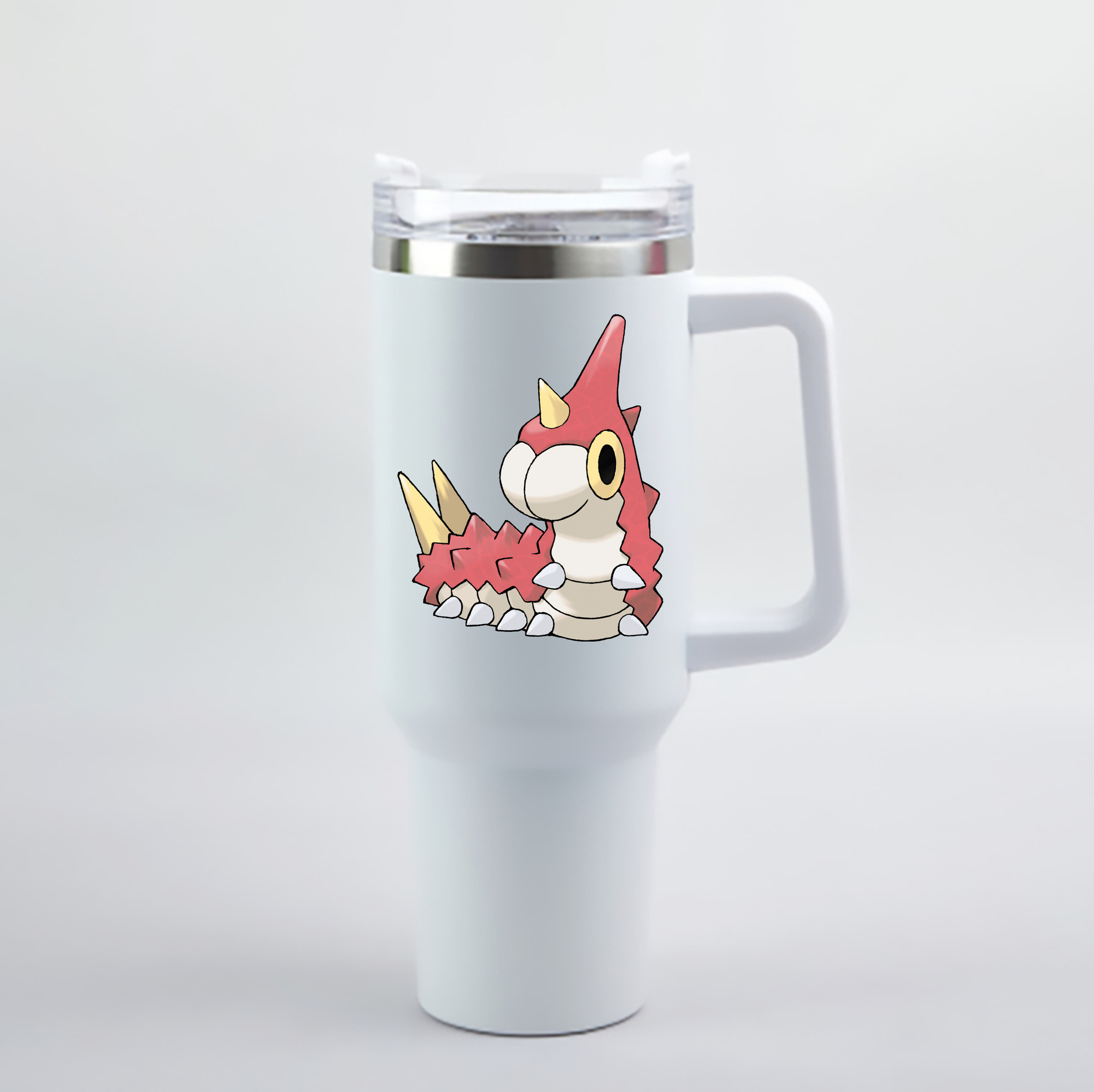 （画像用） ポケットモンスター Pokémon 1200mL車用タンブラー - クリスタルステッカー（プラスチックストロー付き）