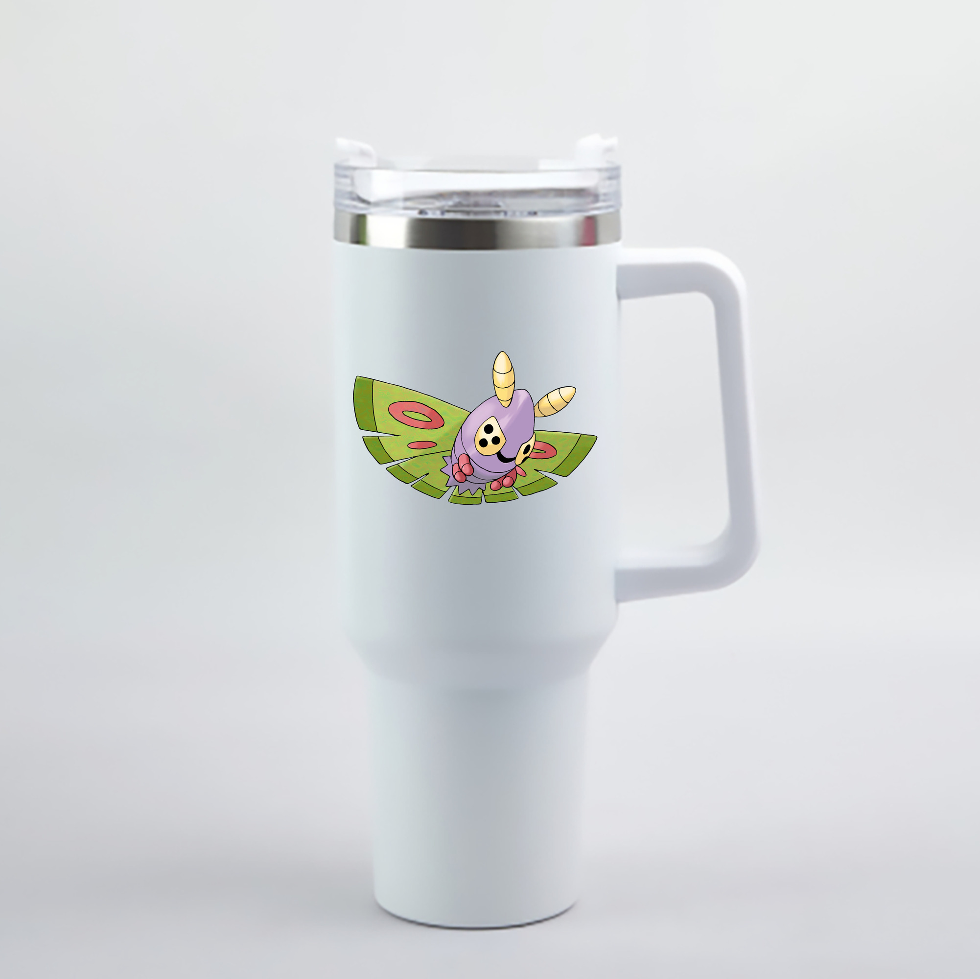 （画像用） ポケットモンスター Pokémon 1200mL車用タンブラー - クリスタルステッカー（プラスチックストロー付き）