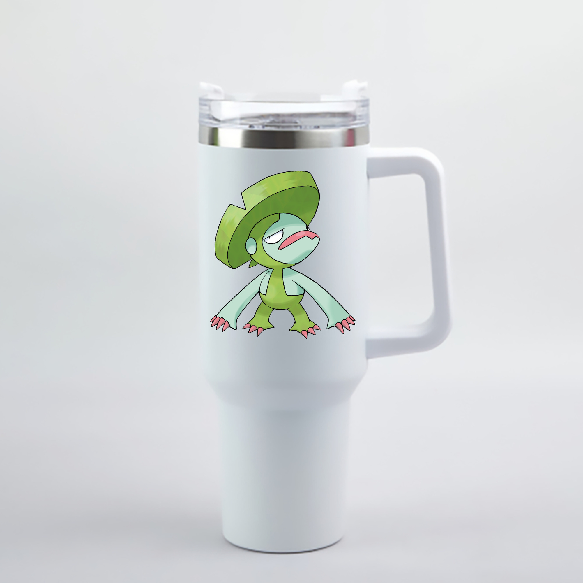 （画像用） ポケットモンスター Pokémon 1200mL車用タンブラー - クリスタルステッカー（プラスチックストロー付き）