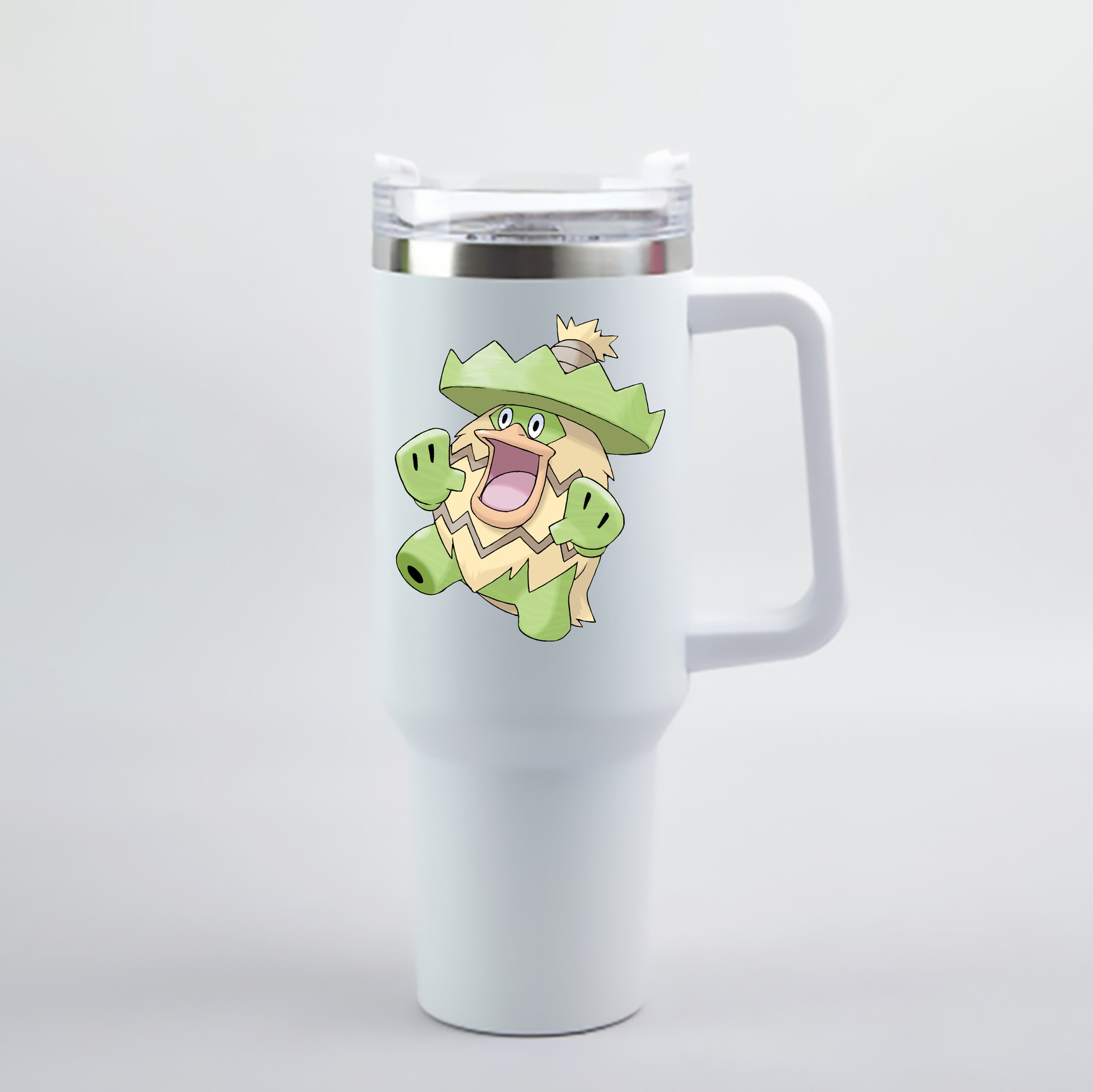 （画像用） ポケットモンスター Pokémon 1200mL車用タンブラー - クリスタルステッカー（プラスチックストロー付き）