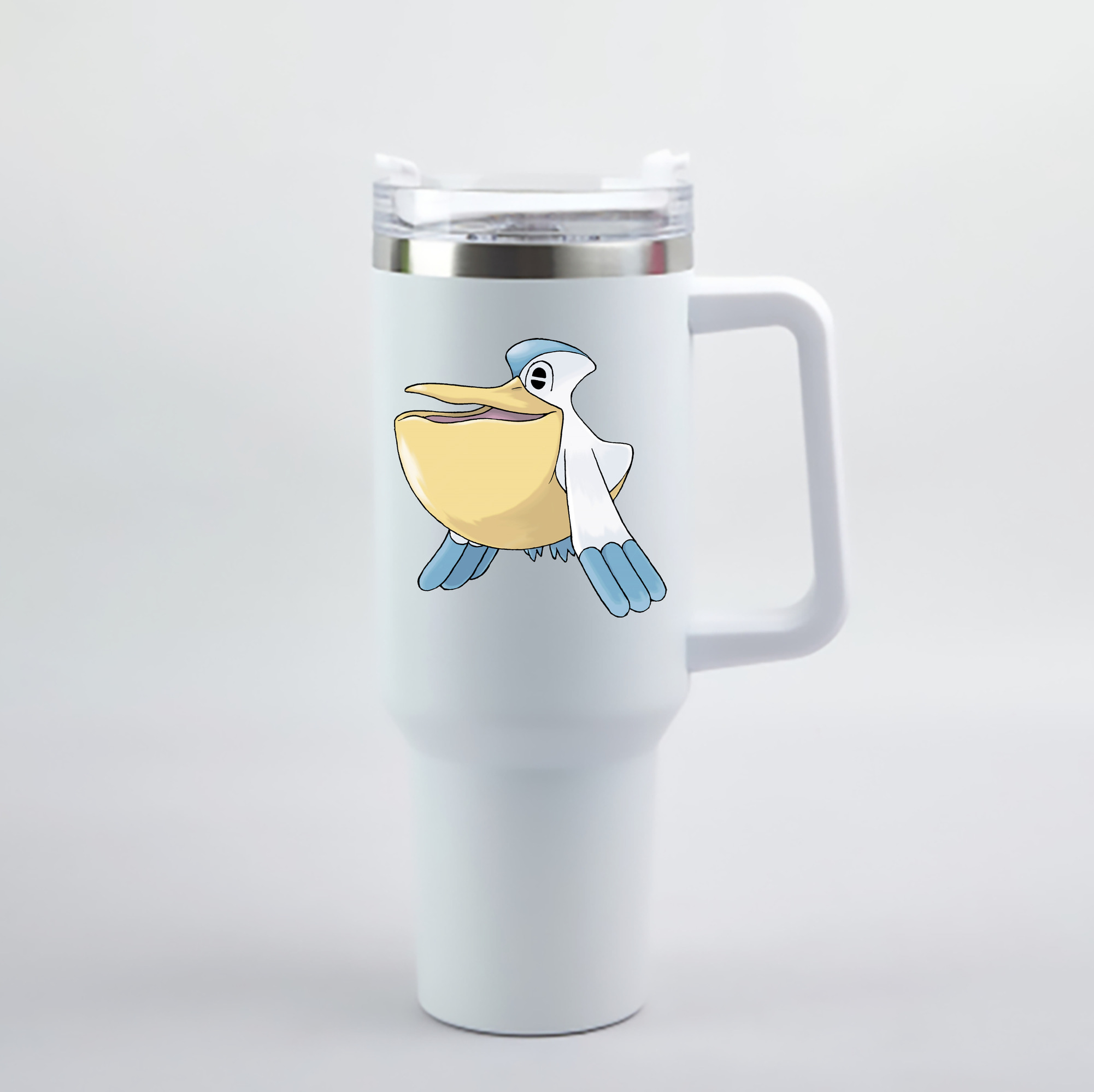 （画像用） ポケットモンスター Pokémon 1200mL車用タンブラー - クリスタルステッカー（プラスチックストロー付き）
