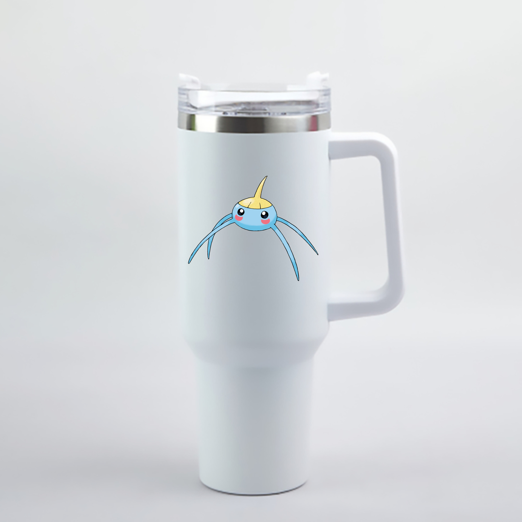 （画像用） ポケットモンスター Pokémon 1200mL車用タンブラー - クリスタルステッカー（プラスチックストロー付き）