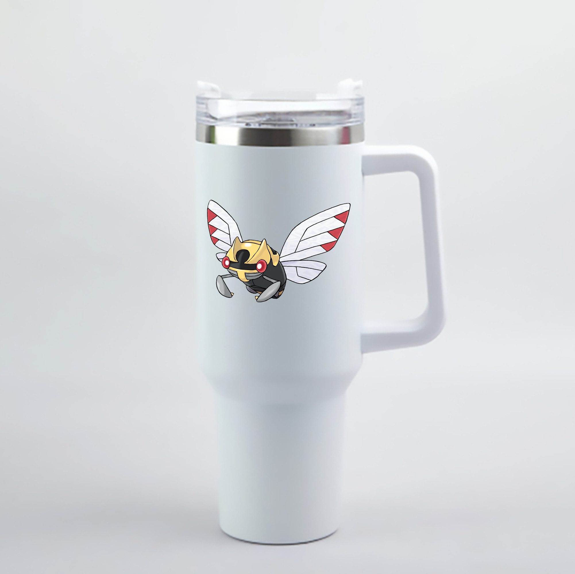 （画像用） ポケットモンスター Pokémon 1200mL車用タンブラー - クリスタルステッカー（プラスチックストロー付き）