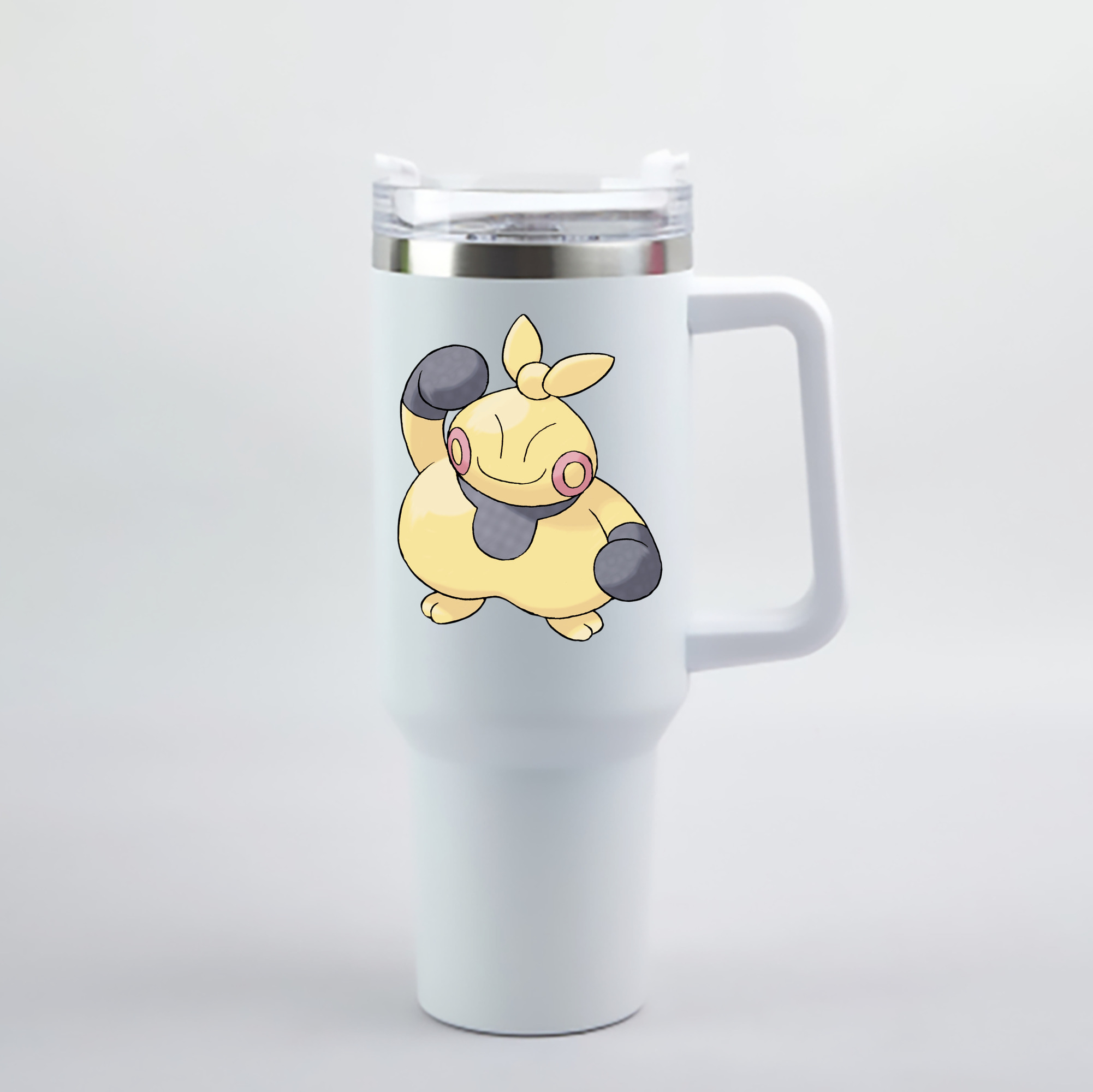 （画像用） ポケットモンスター Pokémon 1200mL車用タンブラー - クリスタルステッカー（プラスチックストロー付き）