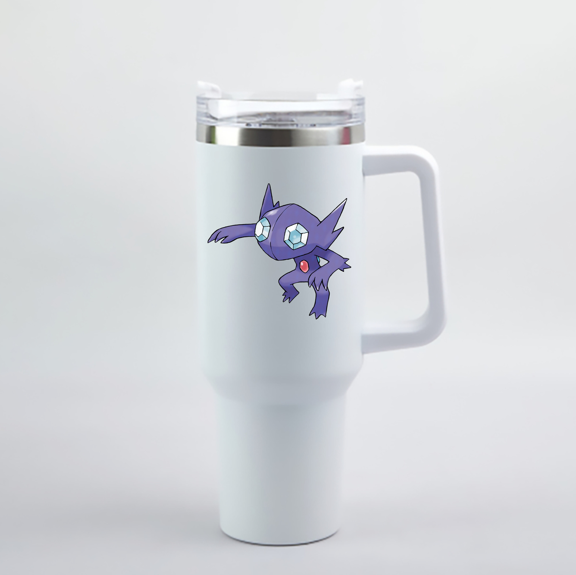 （画像用） ポケットモンスター Pokémon 1200mL車用タンブラー - クリスタルステッカー（プラスチックストロー付き）