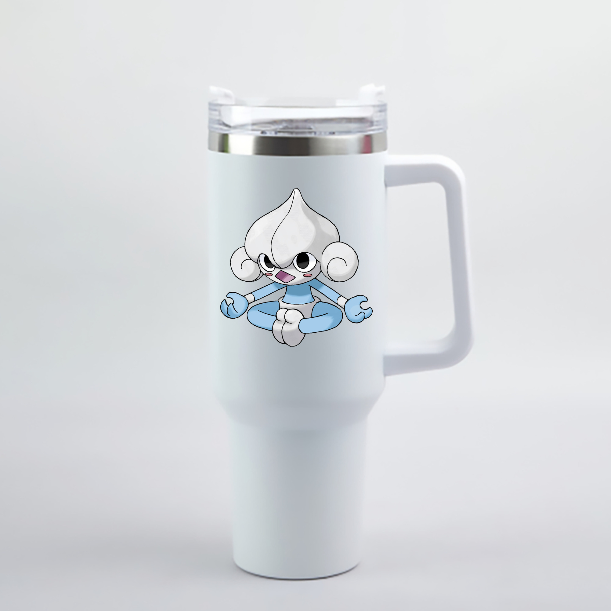 （画像用） ポケットモンスター Pokémon 1200mL車用タンブラー - クリスタルステッカー（プラスチックストロー付き）