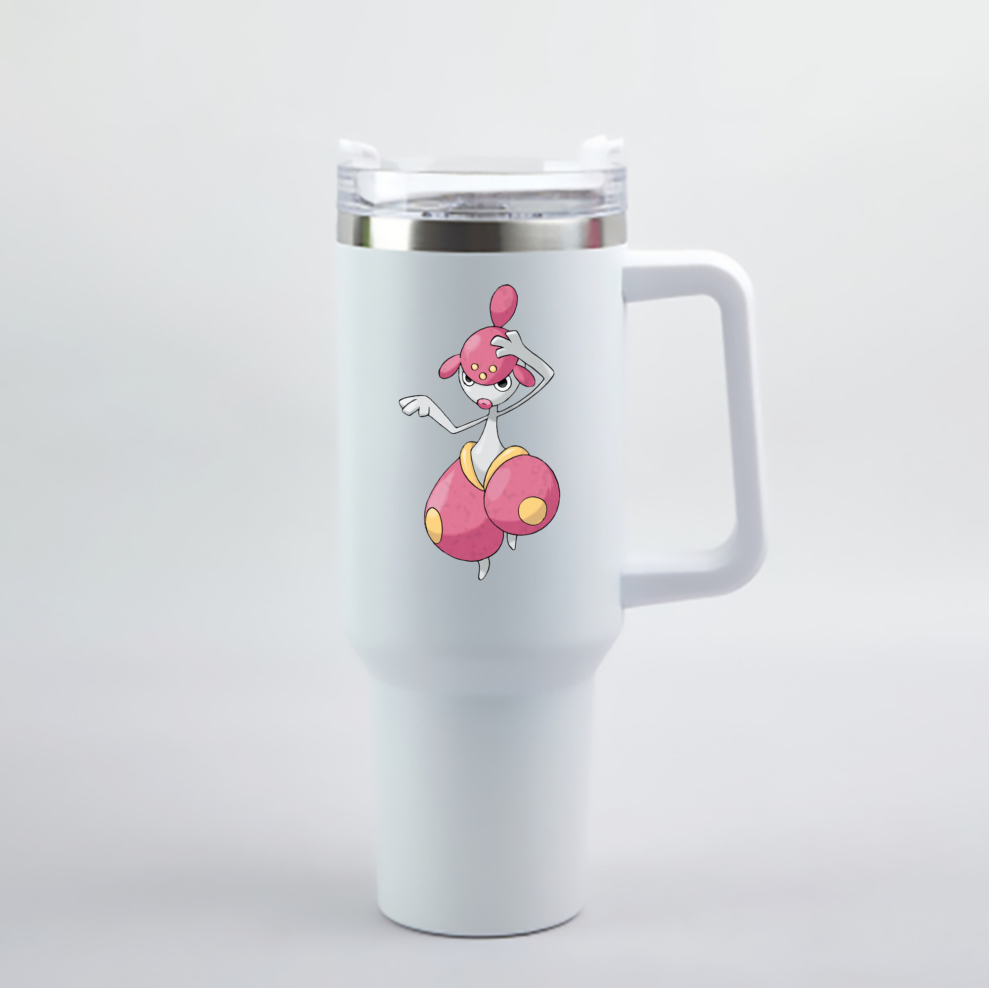 （画像用） ポケットモンスター Pokémon 1200mL車用タンブラー - クリスタルステッカー（プラスチックストロー付き）