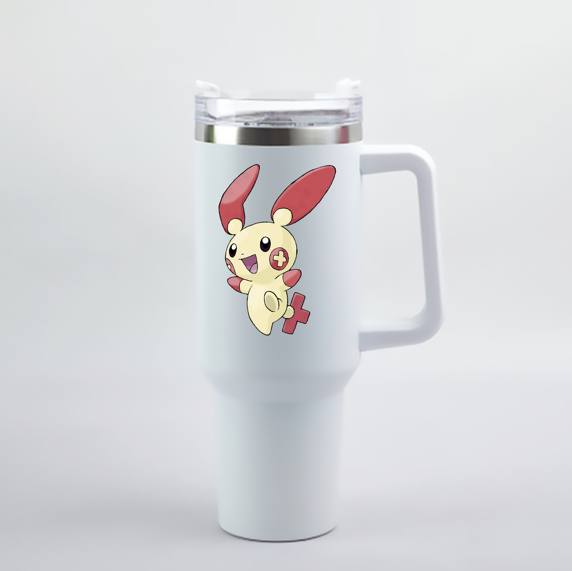 （画像用） ポケットモンスター Pokémon 1200mL車用タンブラー - クリスタルステッカー（プラスチックストロー付き）