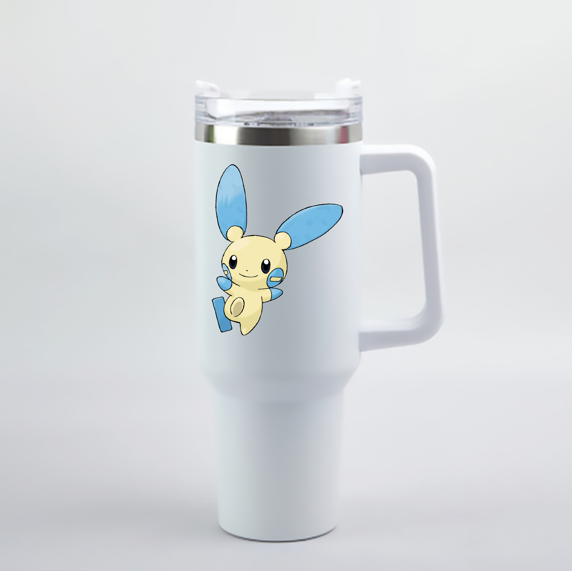 （画像用） ポケットモンスター Pokémon 1200mL車用タンブラー - クリスタルステッカー（プラスチックストロー付き）