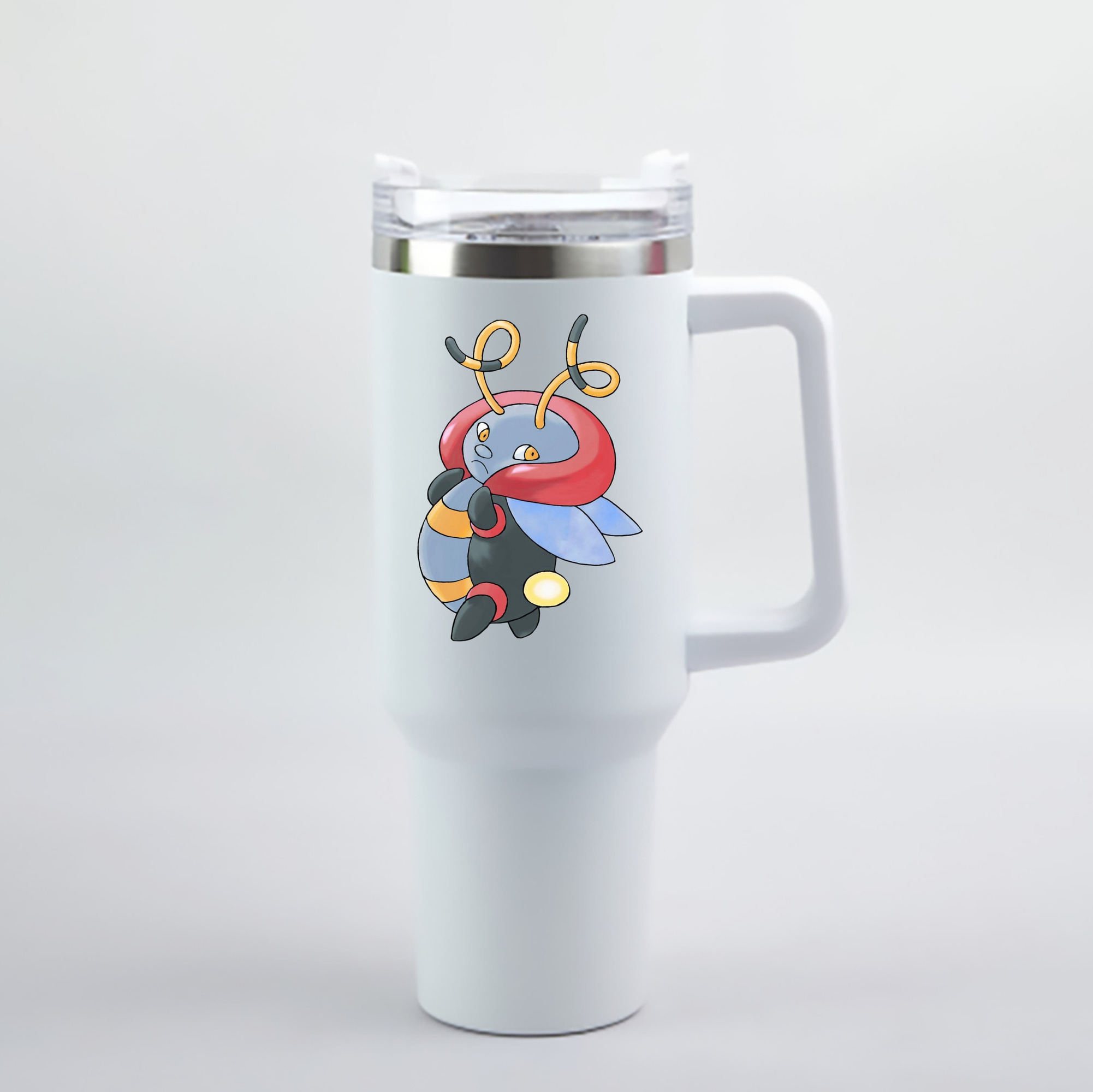 （画像用） ポケットモンスター Pokémon 1200mL車用タンブラー - クリスタルステッカー（プラスチックストロー付き）