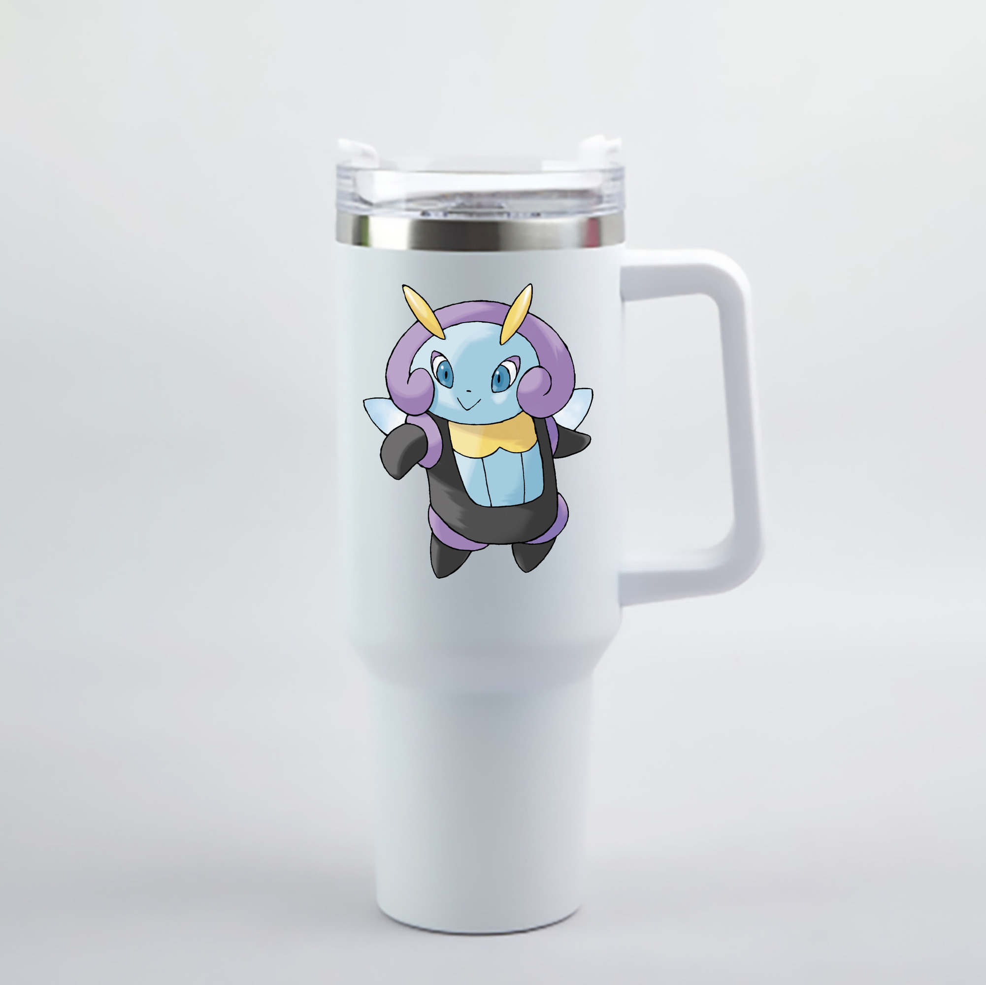 （画像用） ポケットモンスター Pokémon 1200mL車用タンブラー - クリスタルステッカー（プラスチックストロー付き）