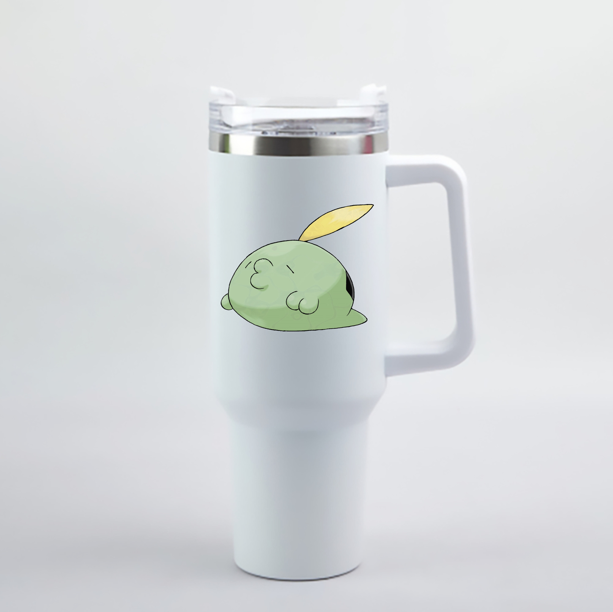 （画像用） ポケットモンスター Pokémon 1200mL車用タンブラー - クリスタルステッカー（プラスチックストロー付き）
