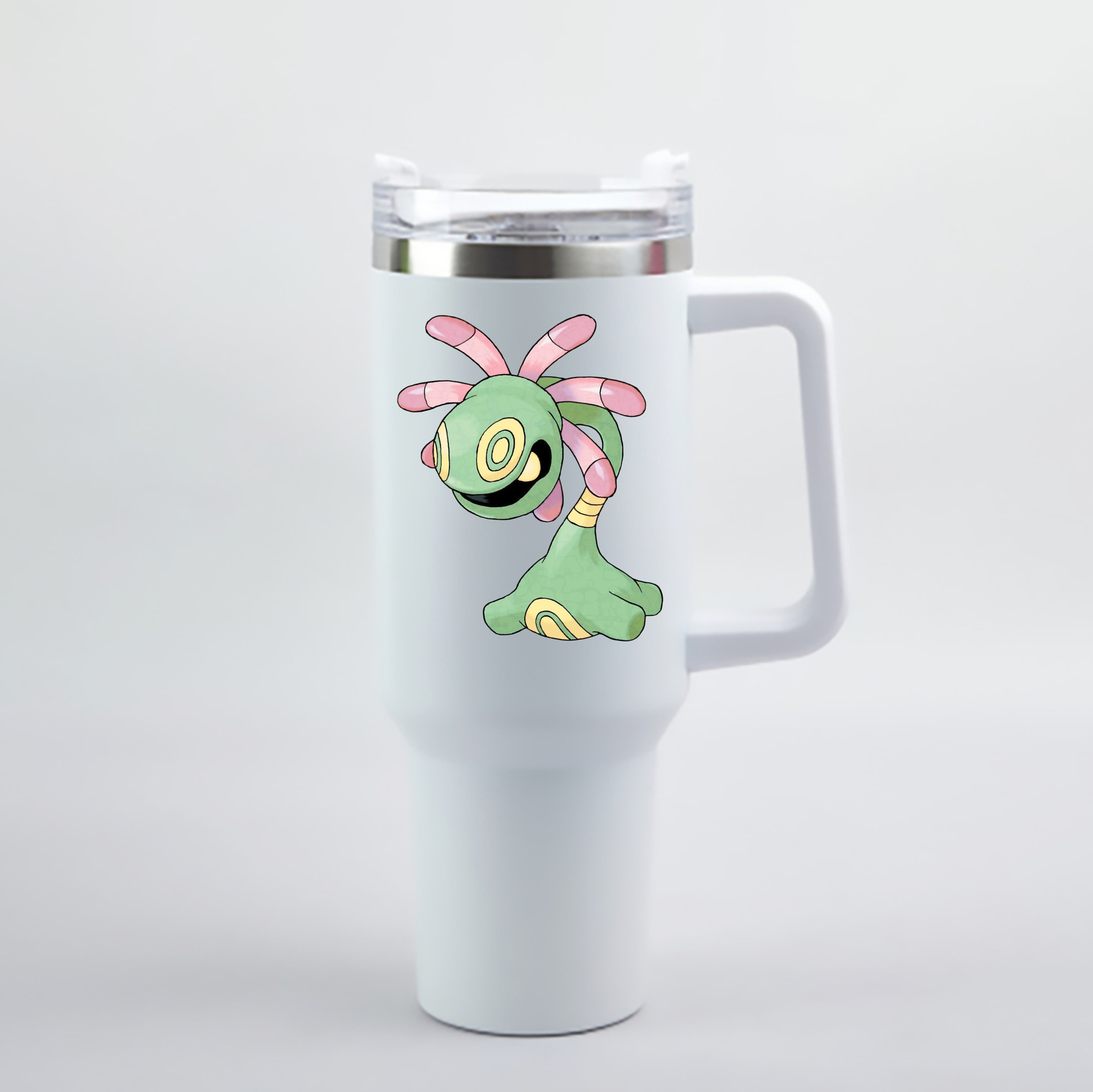 （画像用） ポケットモンスター Pokémon 1200mL車用タンブラー - クリスタルステッカー（プラスチックストロー付き）