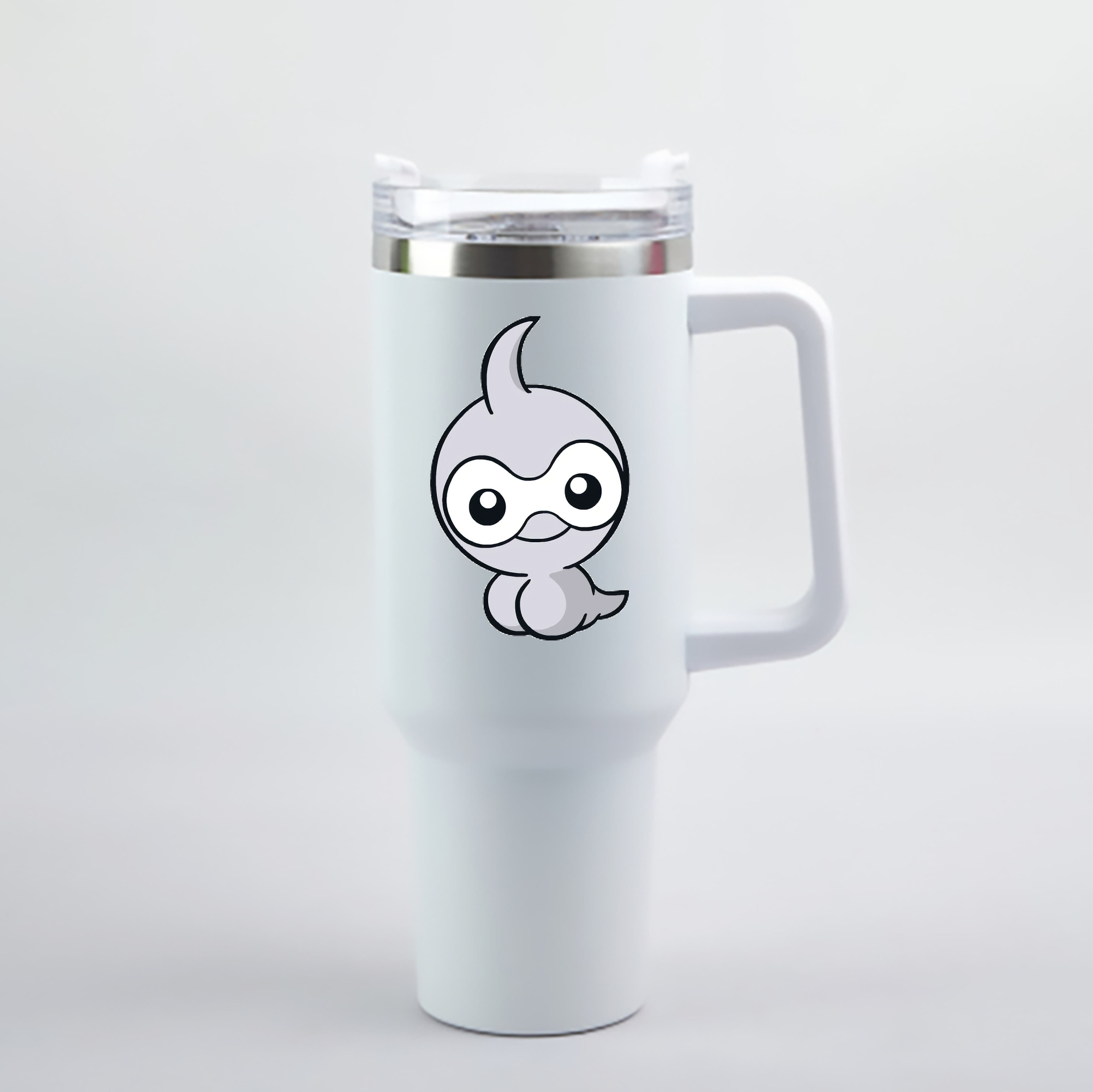（画像用） ポケットモンスター Pokémon 1200mL車用タンブラー - クリスタルステッカー（プラスチックストロー付き）