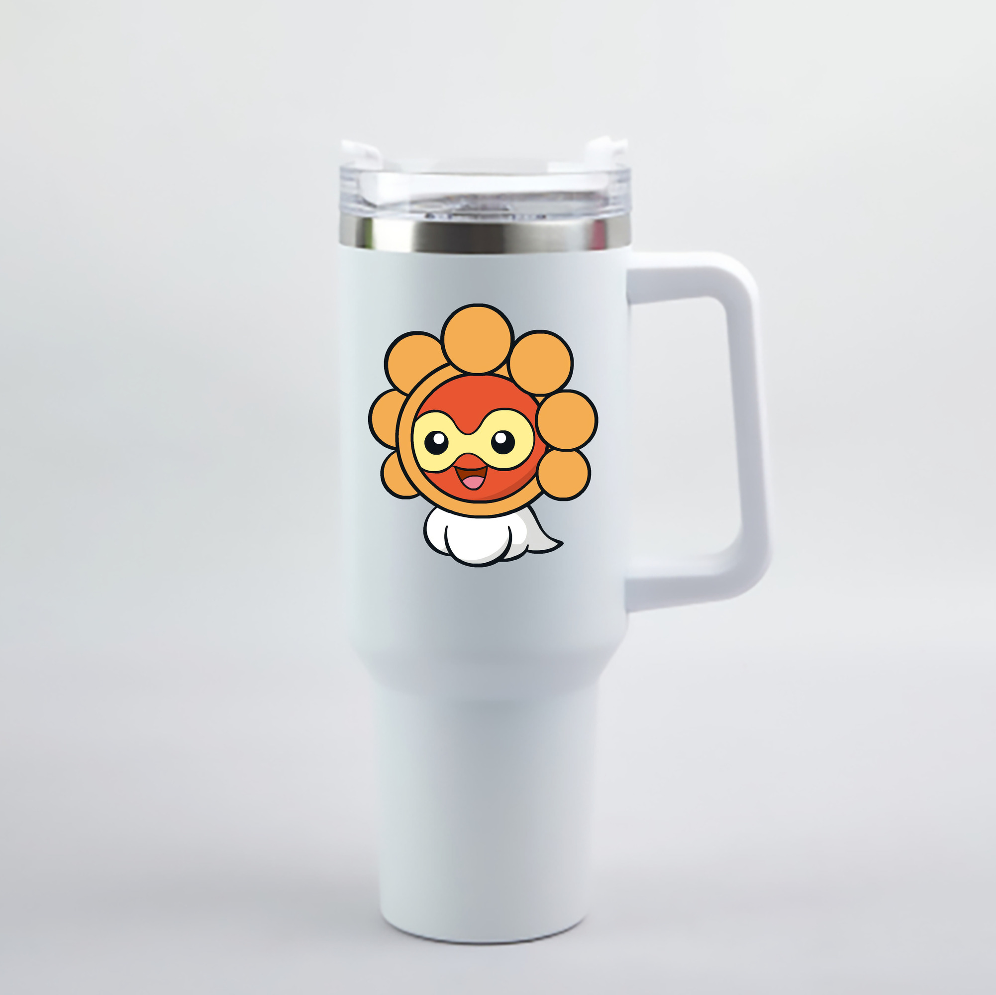 （画像用） ポケットモンスター Pokémon 1200mL車用タンブラー - クリスタルステッカー（プラスチックストロー付き）